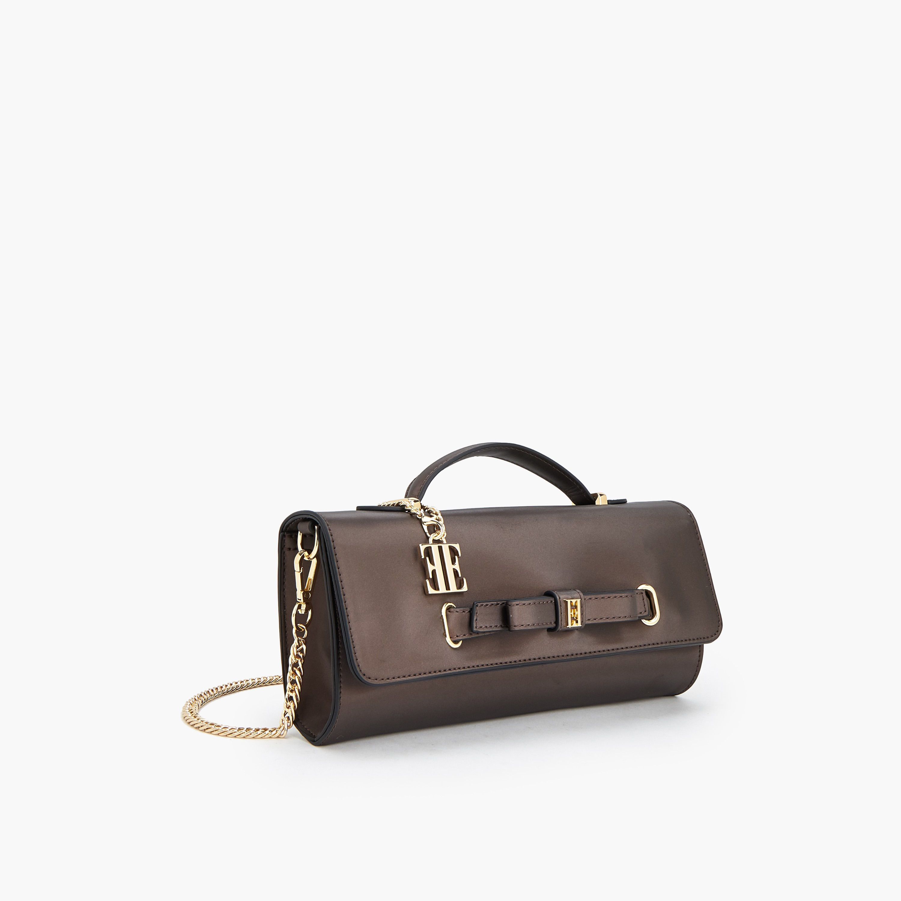 شنطة كروس بودي بتفاصيل فيونكة وحزام سلسلة من إيل-women-bagsandwallets-handbags-image-3