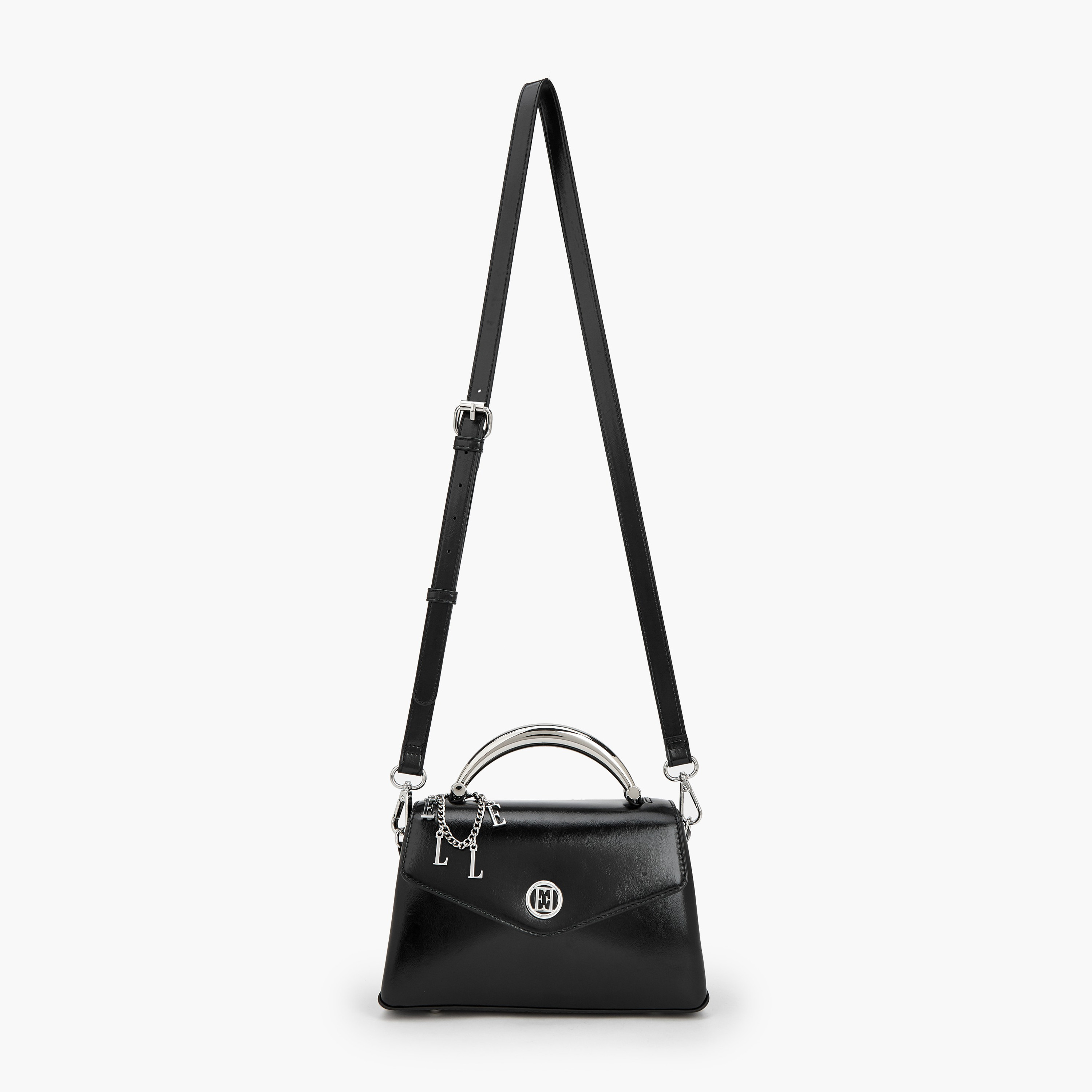 Elle Charm Detail Satchel Bag with Handle-women-bagsandwallets-handbags-image-2