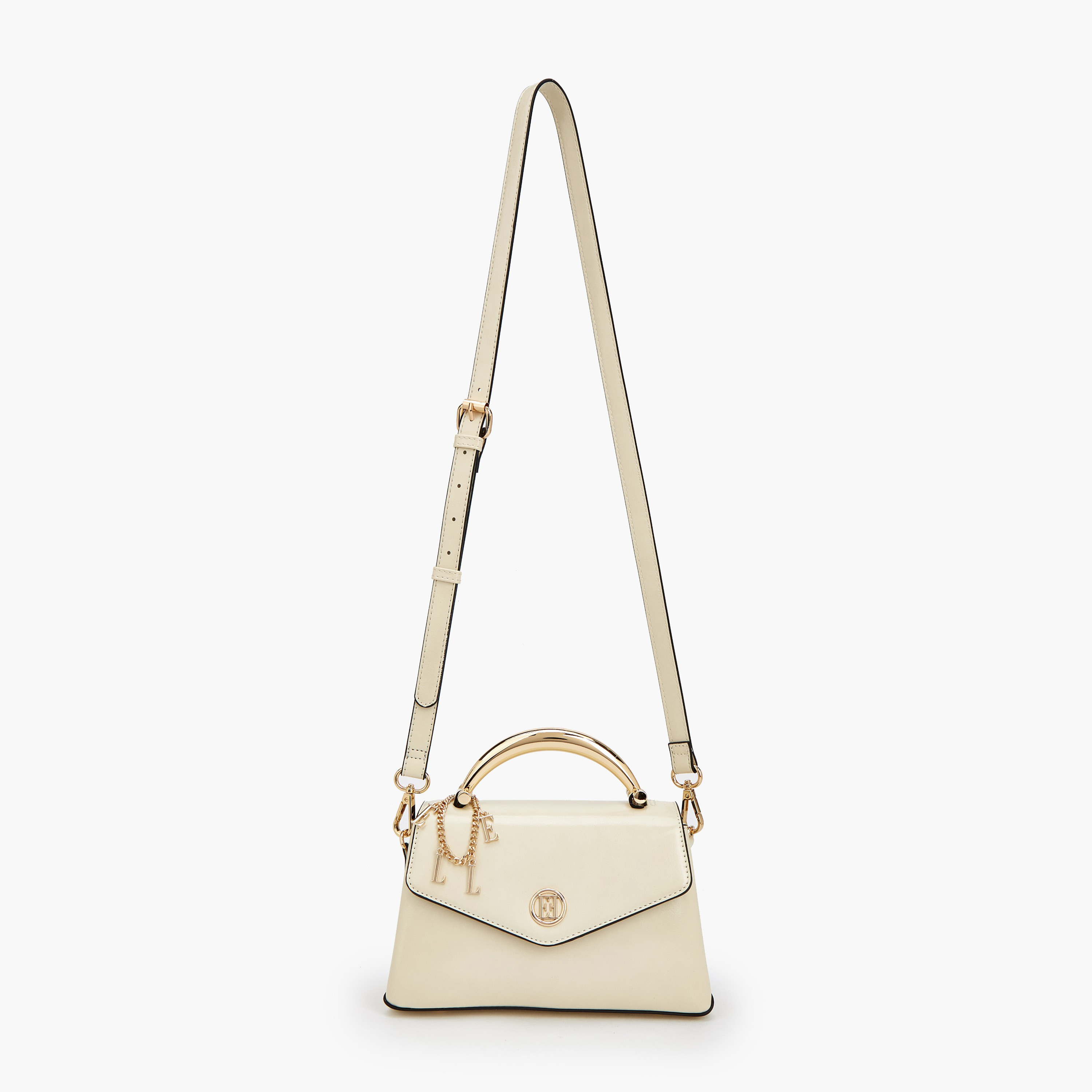 Elle Charm Detail Satchel Bag with Handle-women-bagsandwallets-handbags-image-2