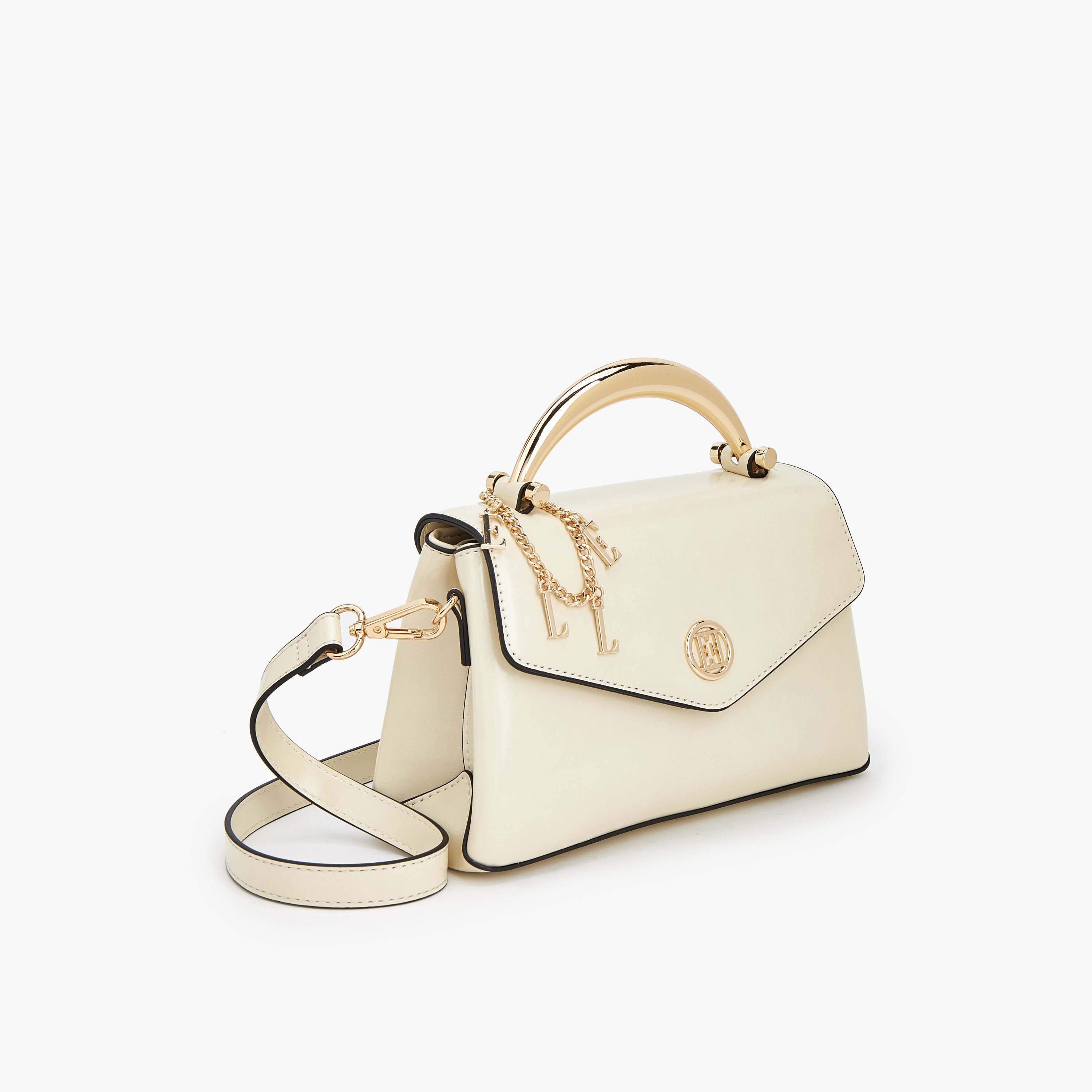 Elle Charm Detail Satchel Bag with Handle-women-bagsandwallets-handbags-image-3