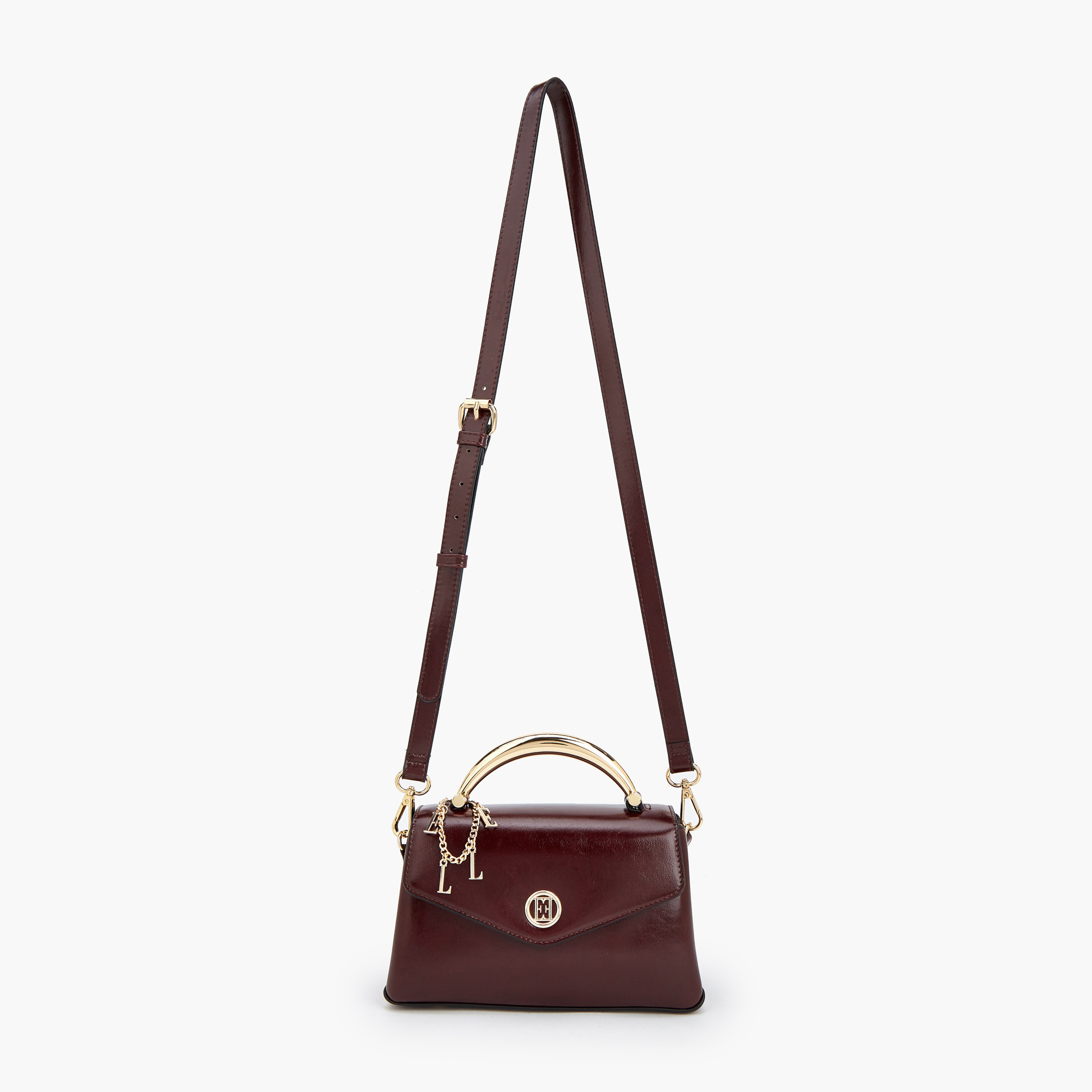 Elle Charm Detail Satchel Bag with Handle-women-bagsandwallets-handbags-image-2