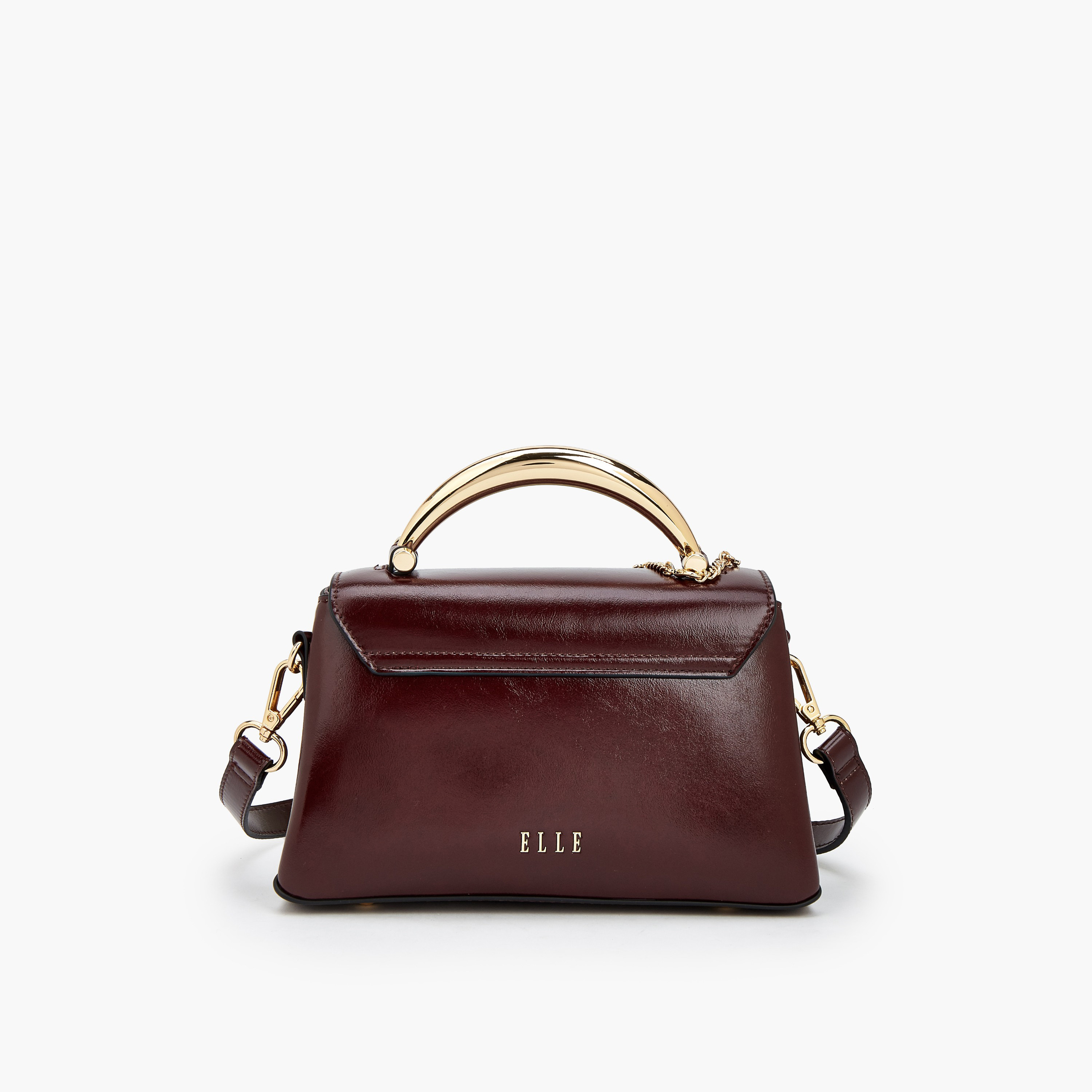 Elle Charm Detail Satchel Bag with Handle-women-bagsandwallets-handbags-image-5