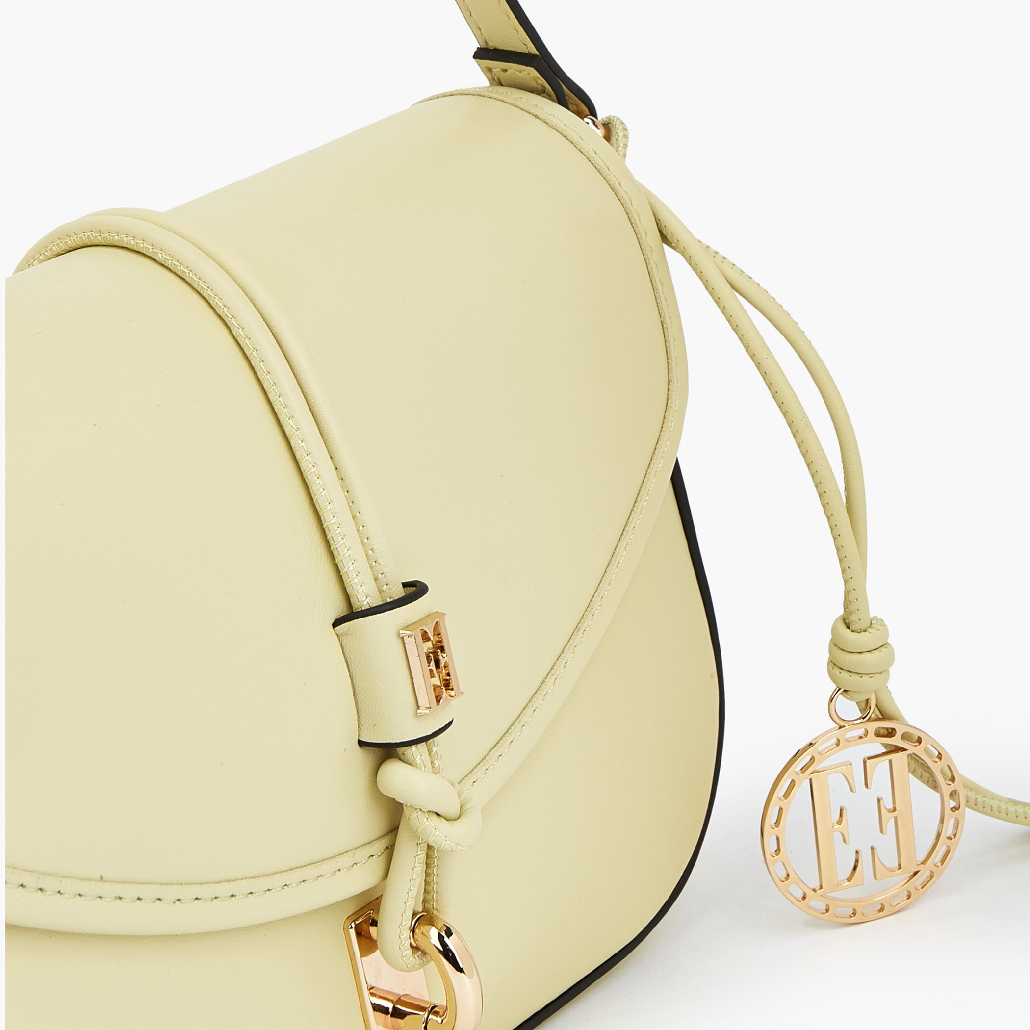 Elle Textured Solid Crossbody Bag with Twist Lock Closure-women-bagsandwallets-handbags-image-3
