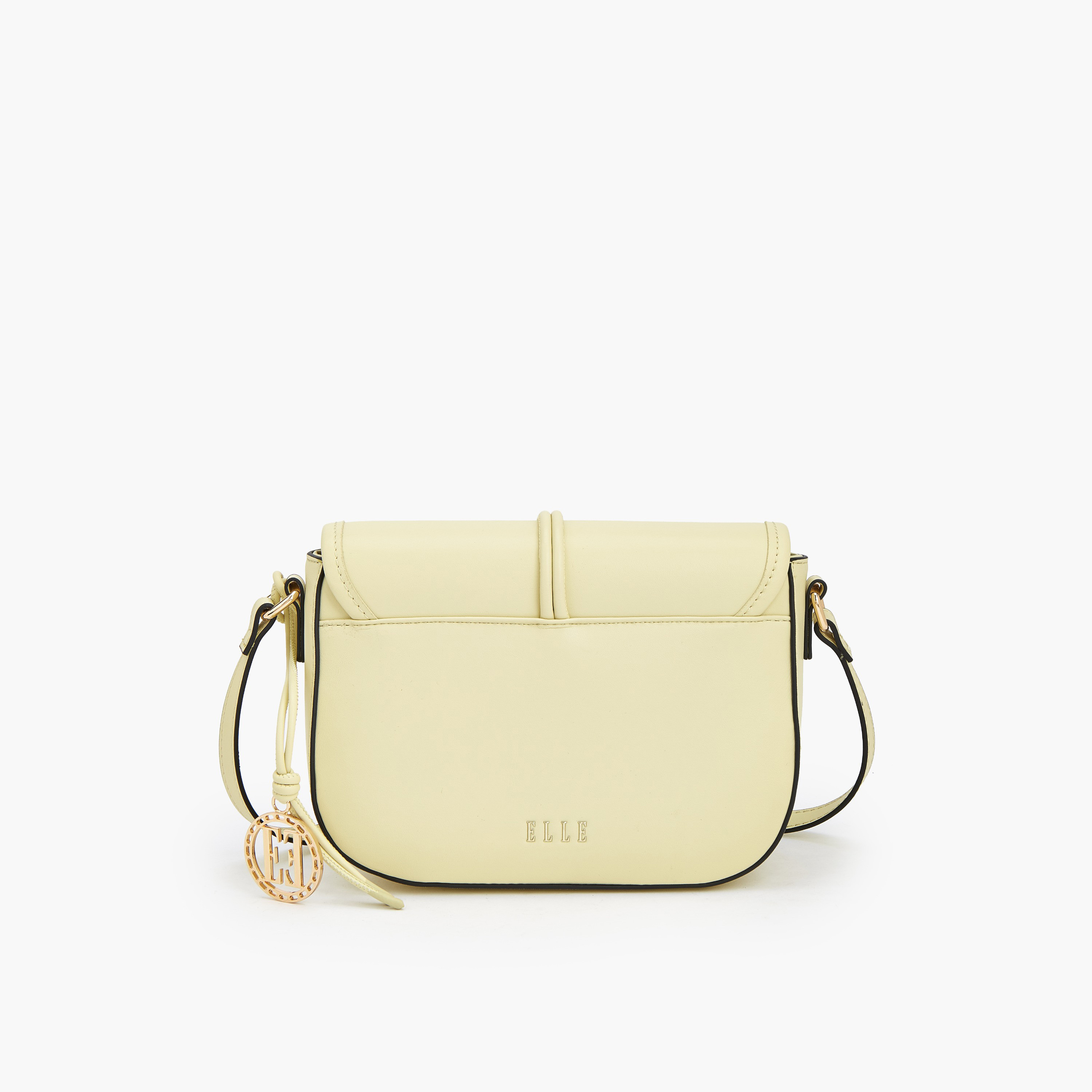 Elle Textured Solid Crossbody Bag with Twist Lock Closure-women-bagsandwallets-handbags-image-6