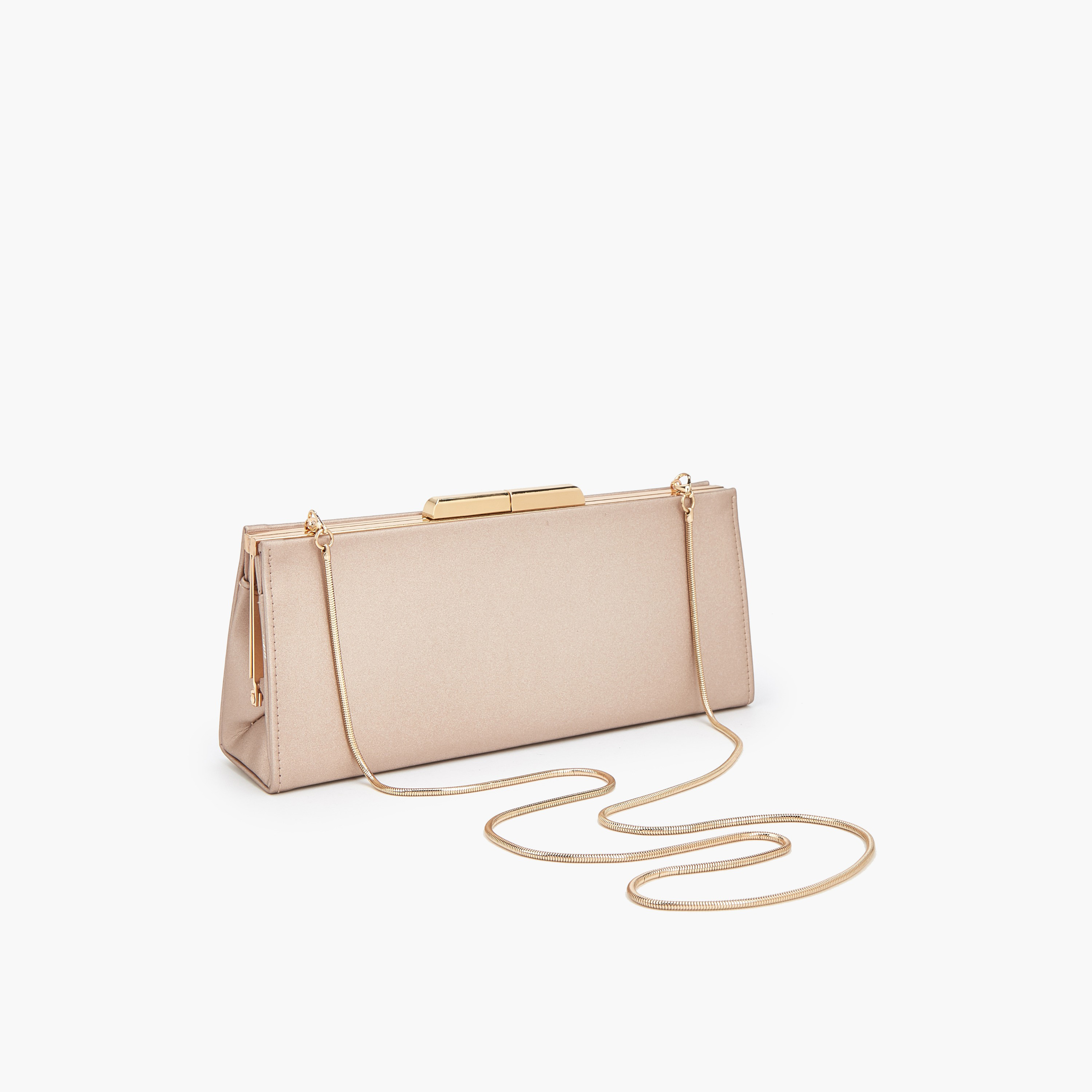 شنطة كلاتش بتفاصيل شعار مع حزام سلسلة من إيل-women-bagsandwallets-handbags-image-5