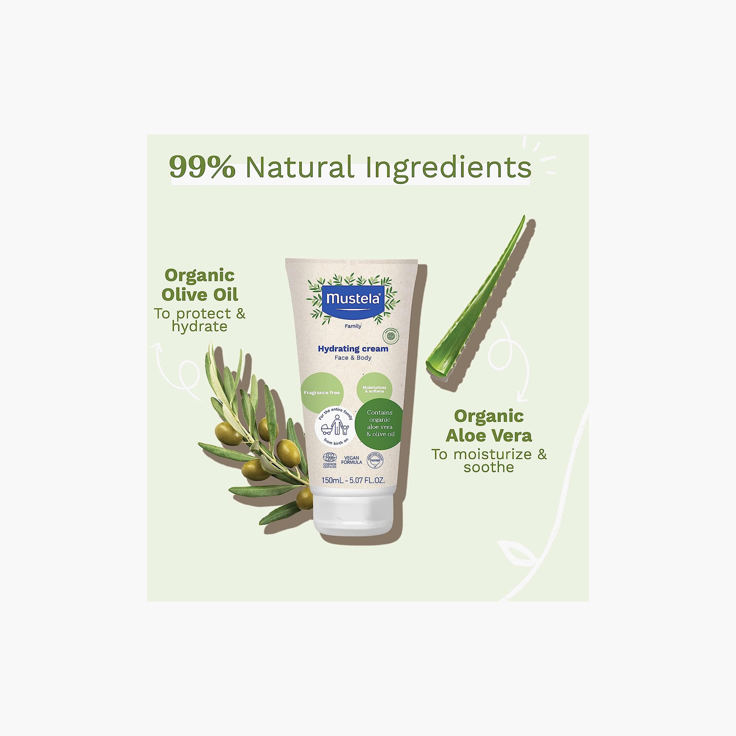 Mustela Organic Hydrating Cream - 150 ml-baby-bathandcare-hairbodyskincare-lotionsandcreams-image-4