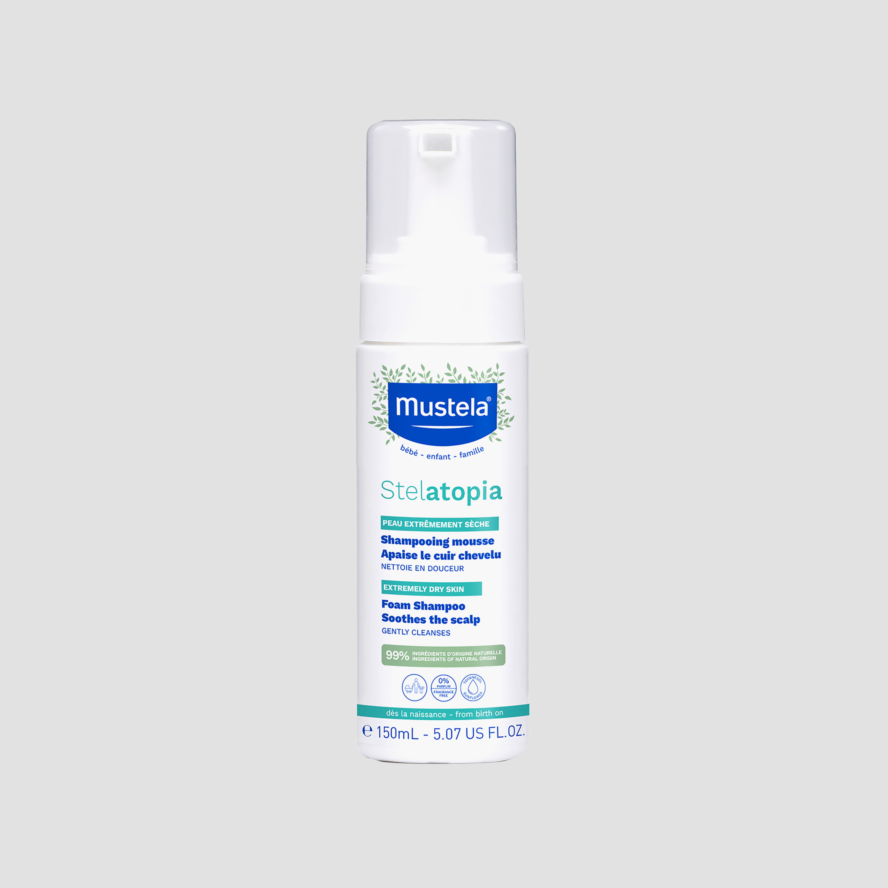 Mustela Stelatopia Foam Shampoo - 150 ml-baby-bathandcare-hairbodyskincare-shampooandconditioner-image-1