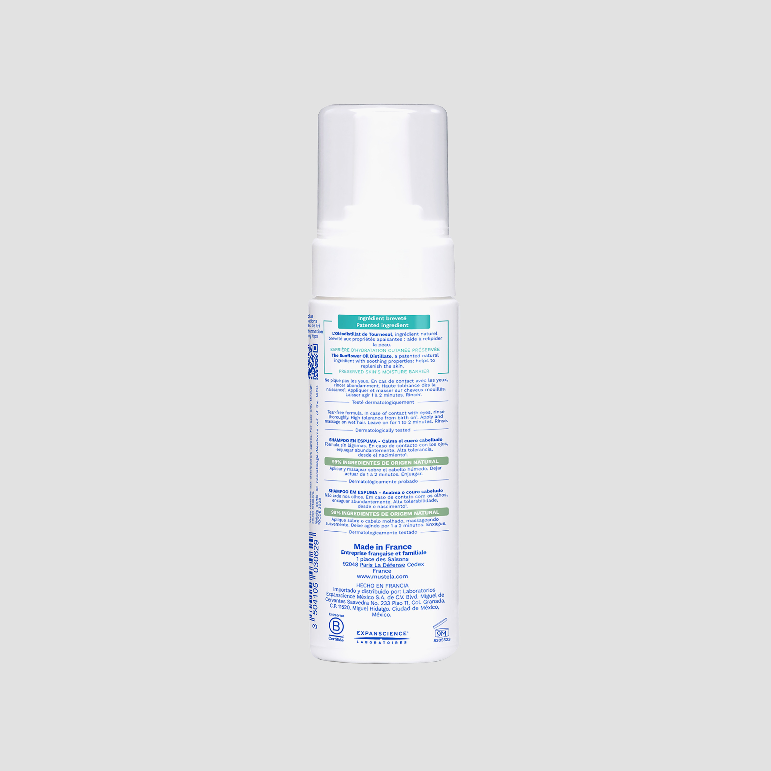 Mustela Stelatopia Foam Shampoo - 150 ml-baby-bathandcare-hairbodyskincare-shampooandconditioner-image-2