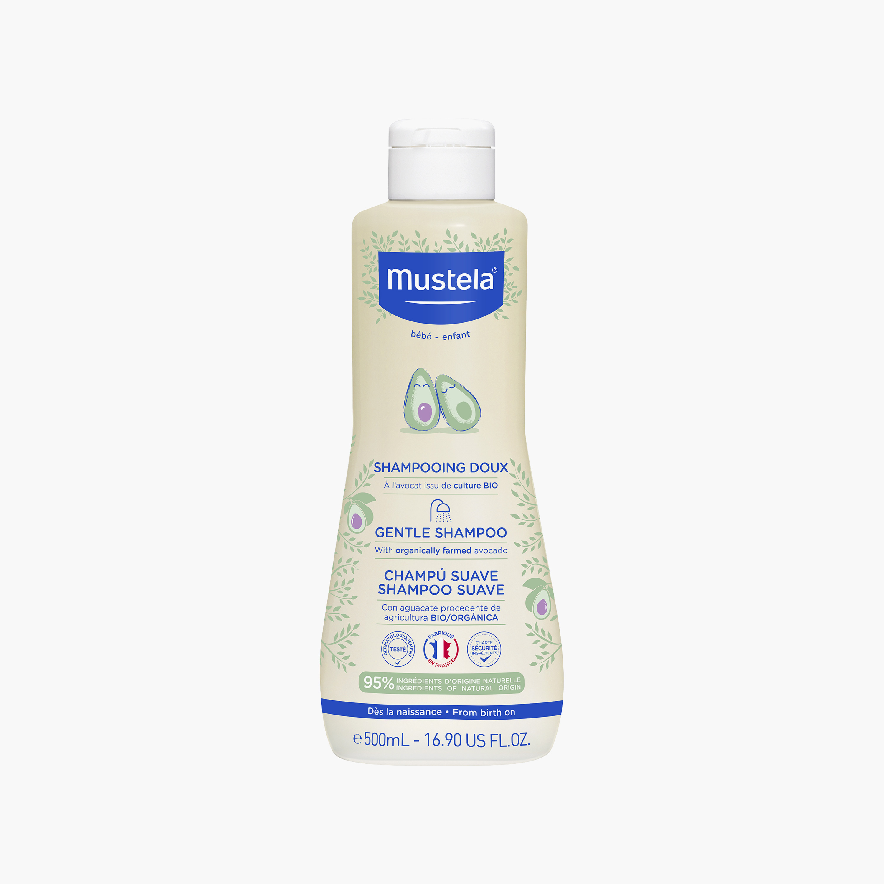 شامبو لطيف - 500 مل من موستيلا-baby-bathandcare-hairbodyskincare-shampooandconditioner-image-1