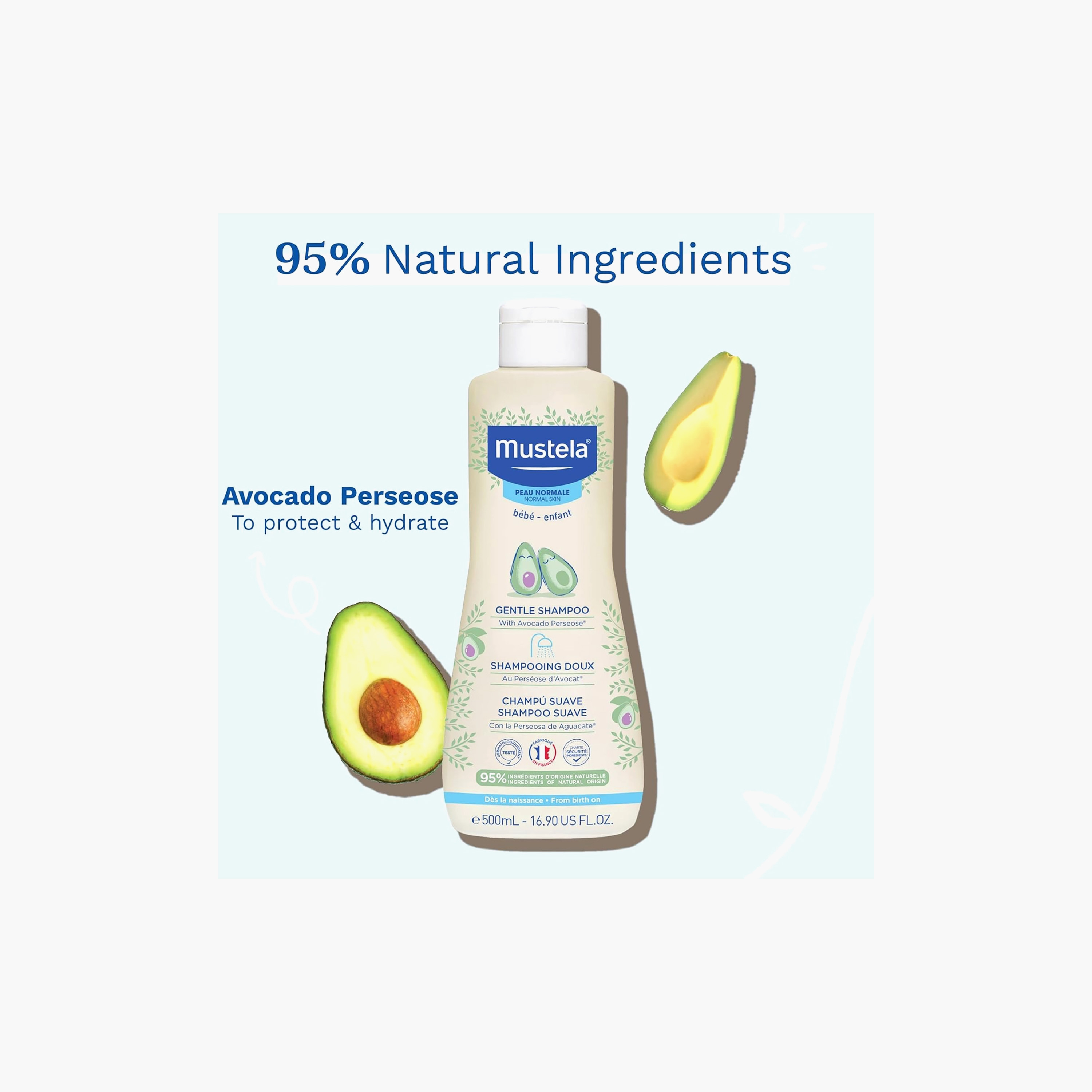 شامبو لطيف - 500 مل من موستيلا-baby-bathandcare-hairbodyskincare-shampooandconditioner-image-3