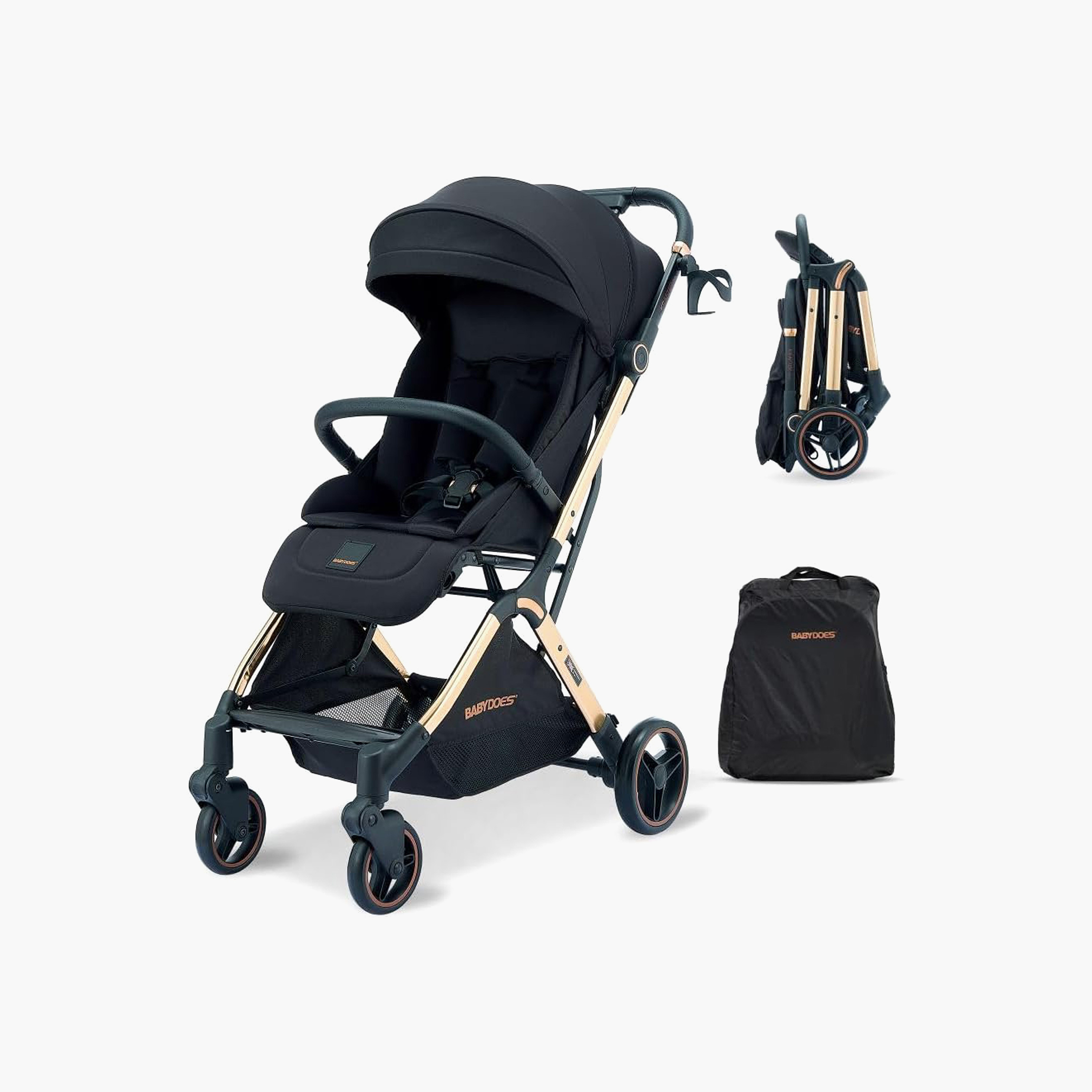 عربة أطفال كرافتر جولد بطيّ أوتوماتيكي من بيبي دوز-baby-gear-strollersandprams-strollers-image-1