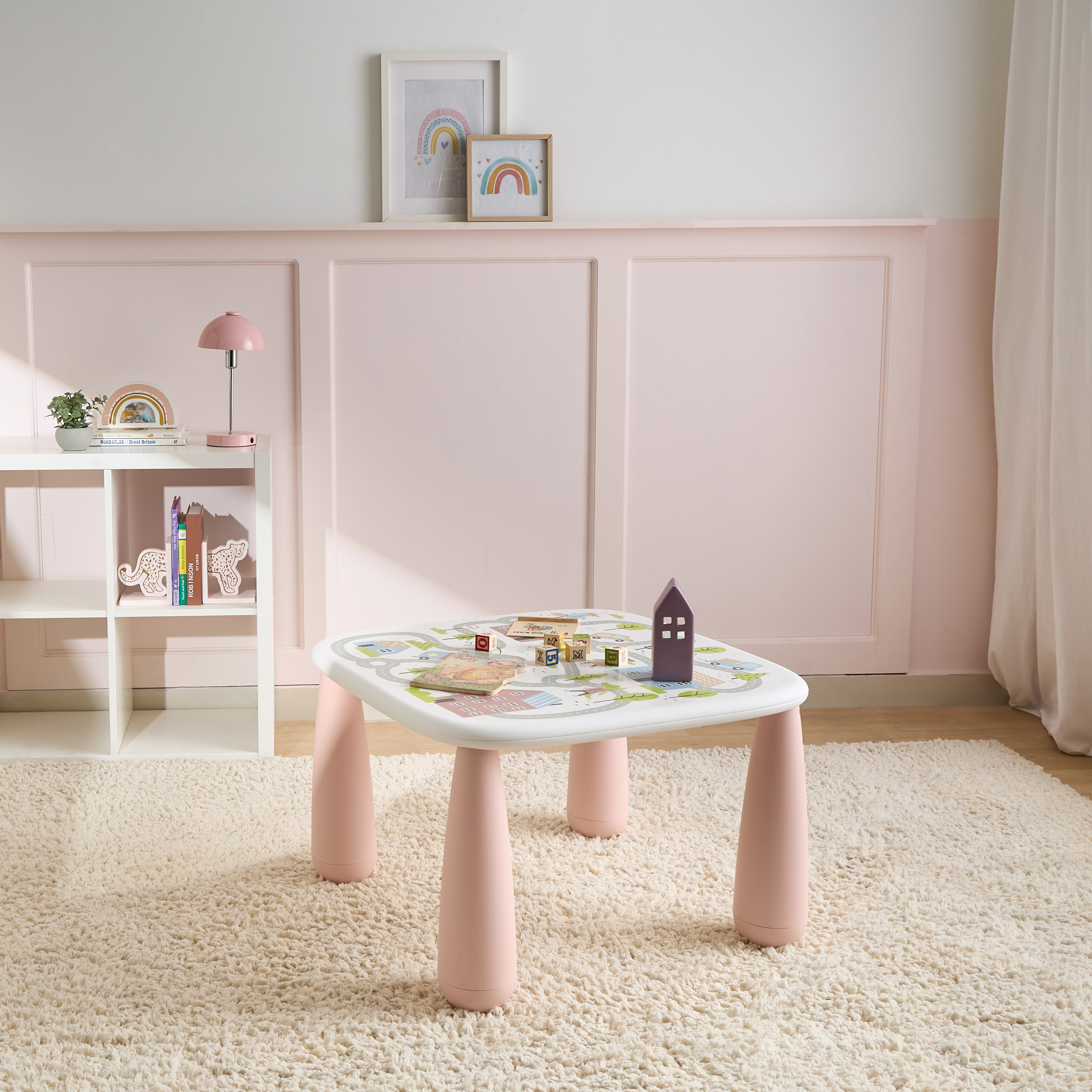 Maltex Luna Table with Town Print-baby-nursery-furniture-chairsandtables-image-1