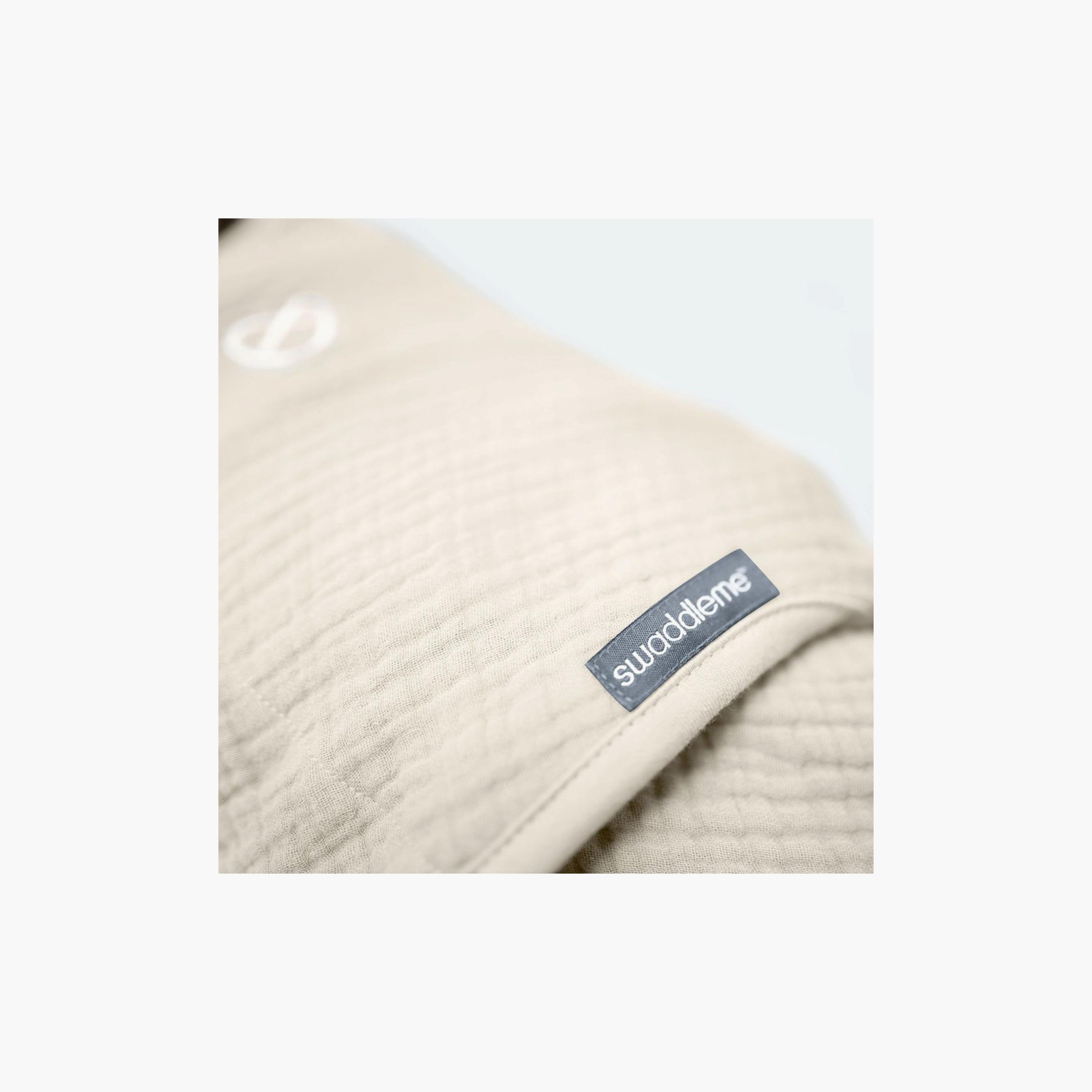 Ingenuity Swaddleme Muslin Original Swaddle - 0-3 Months - Cream-baby-nursery-blanketsandswaddles-swaddlesandsleepingbags-image-5