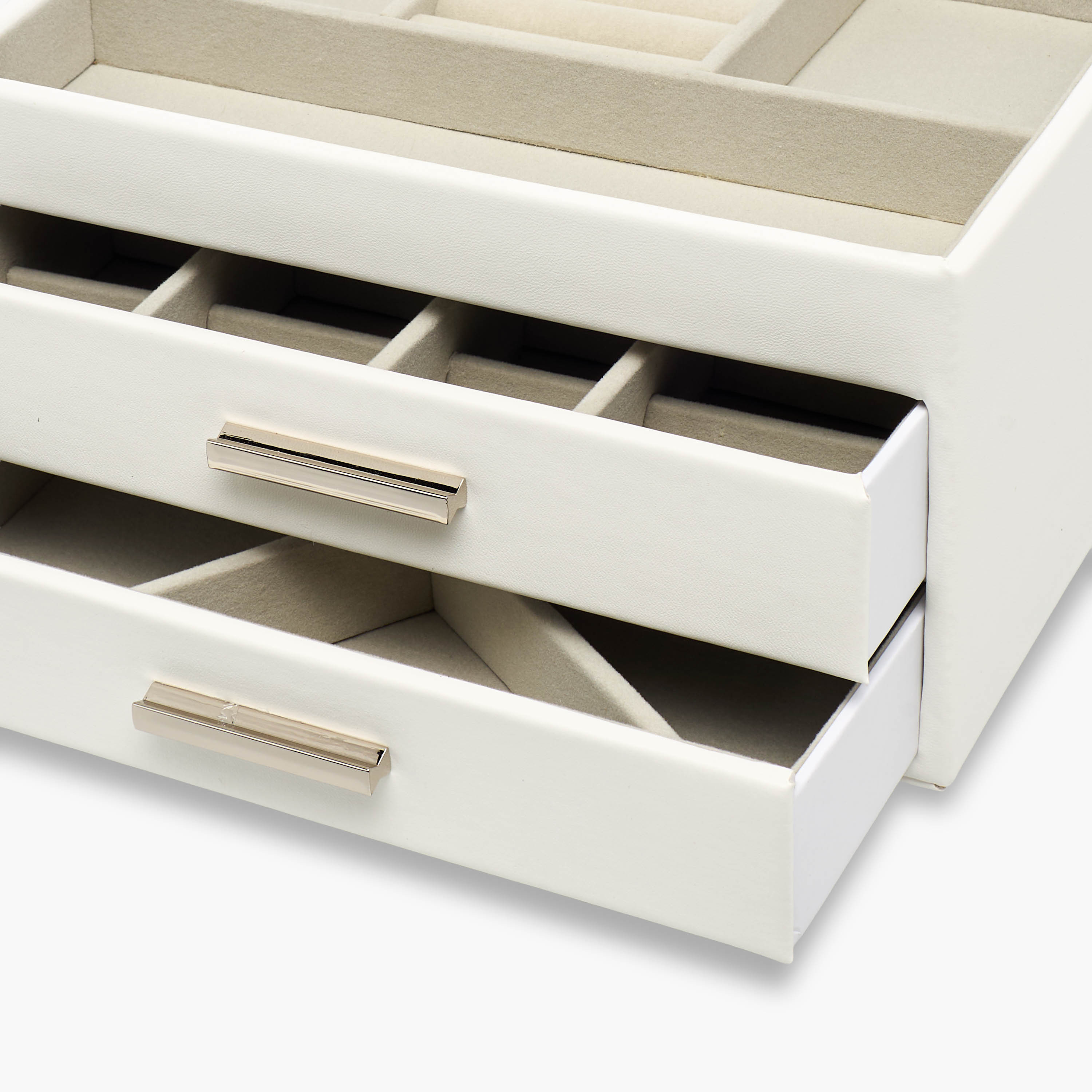 3-Compartment Jewellery Organiser with Flap Closure - 21x15x13 cms-women-watchesandjewellery-jewellery-storage-image-5