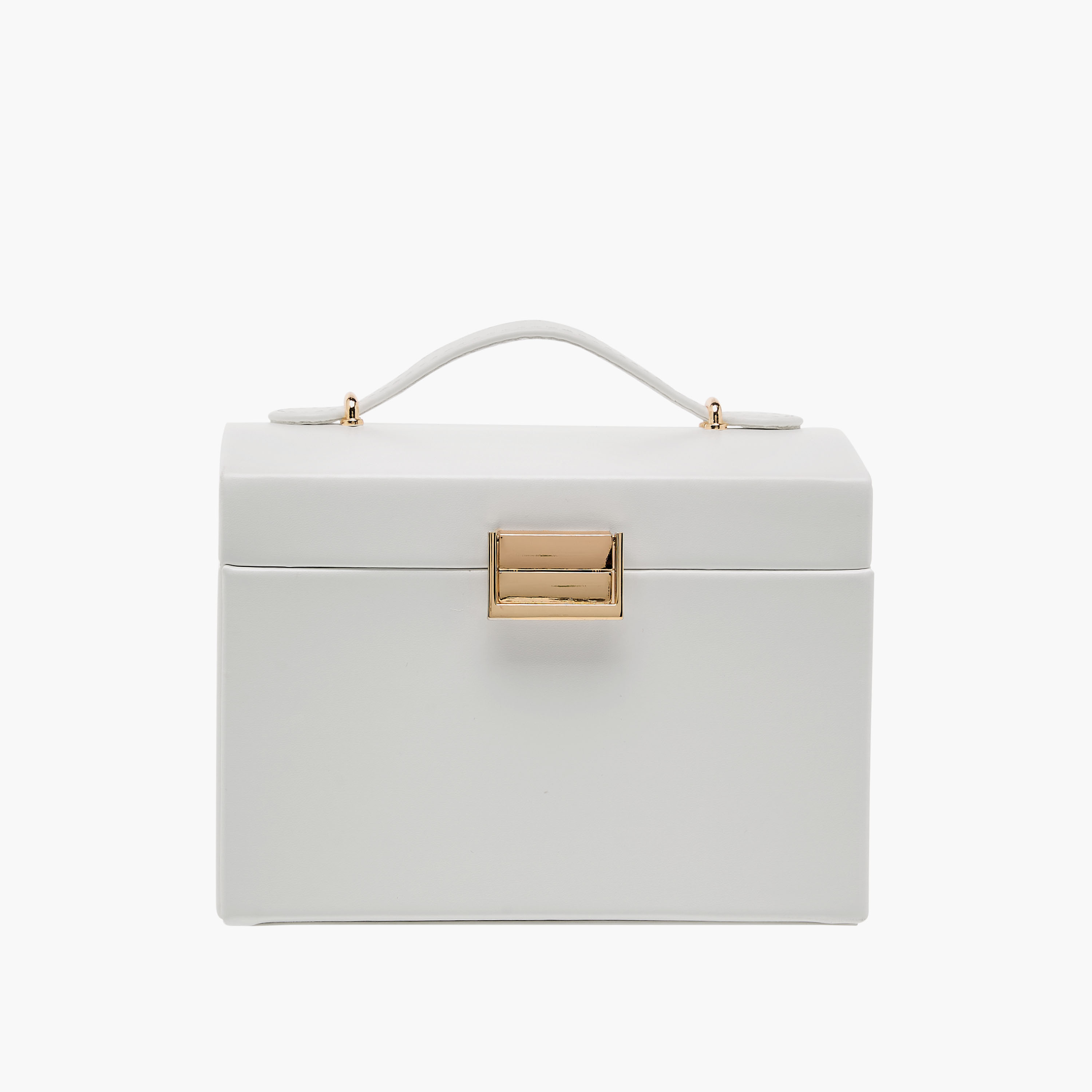 3-Compartment Jewellery Organizer with Solid Design - 17x14x13 cms-women-watchesandjewellery-jewellery-storage-image-1
