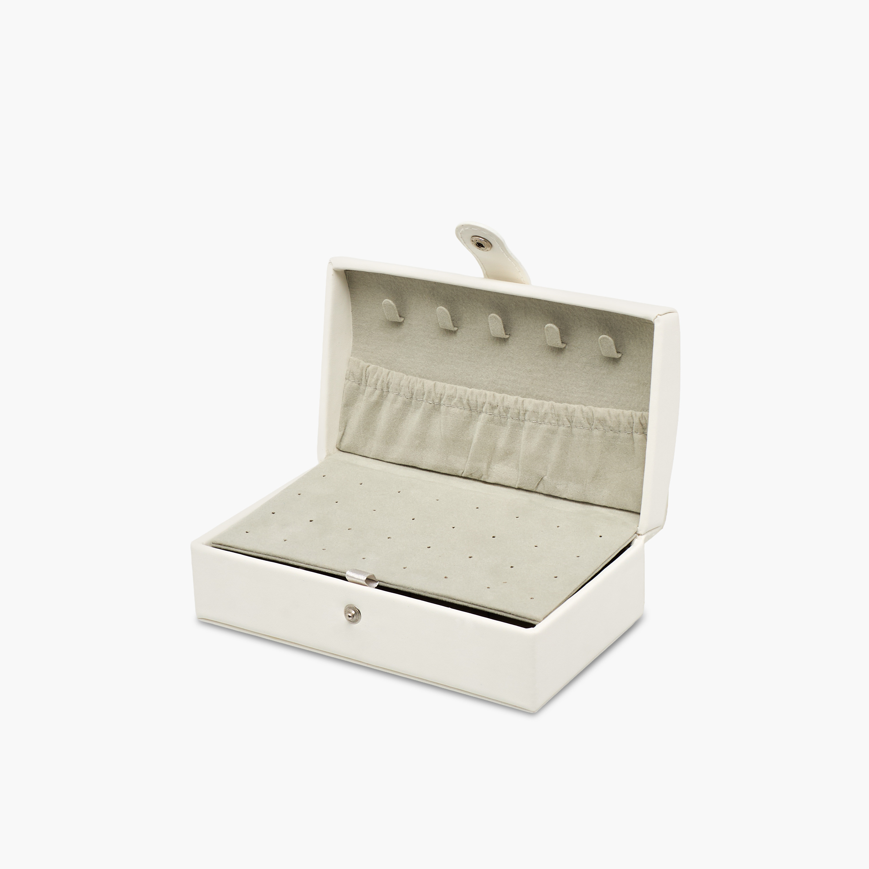 2-Compartment Jewellery Organiser with Flap Closure - 17x10x6 cm-women-watchesandjewellery-jewellery-storage-image-4