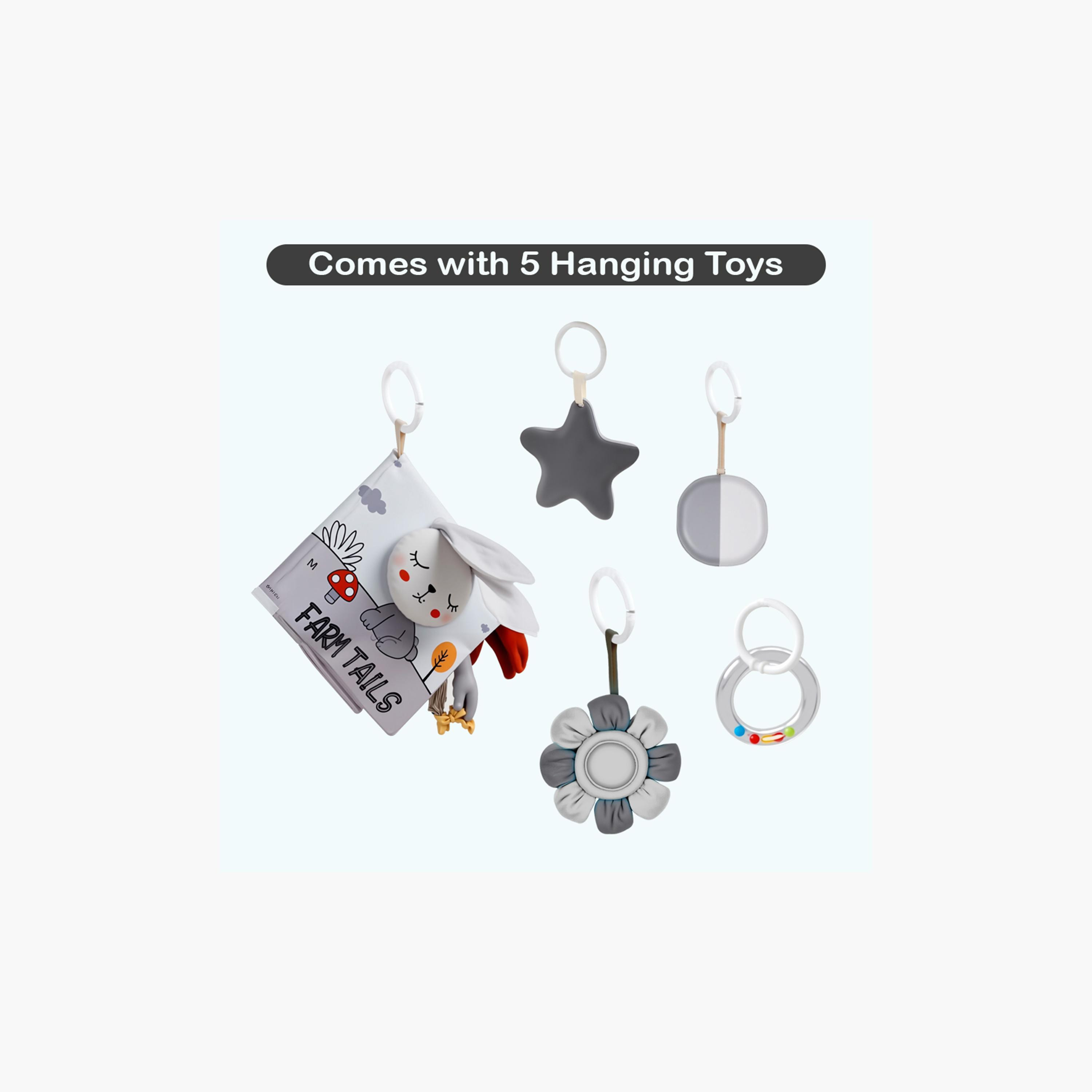 سجادة لعب 5 في 1 للأطفال مع ألعاب معلقة من ليتل ستوري-baby-infantactivity-playgyms-image-22
