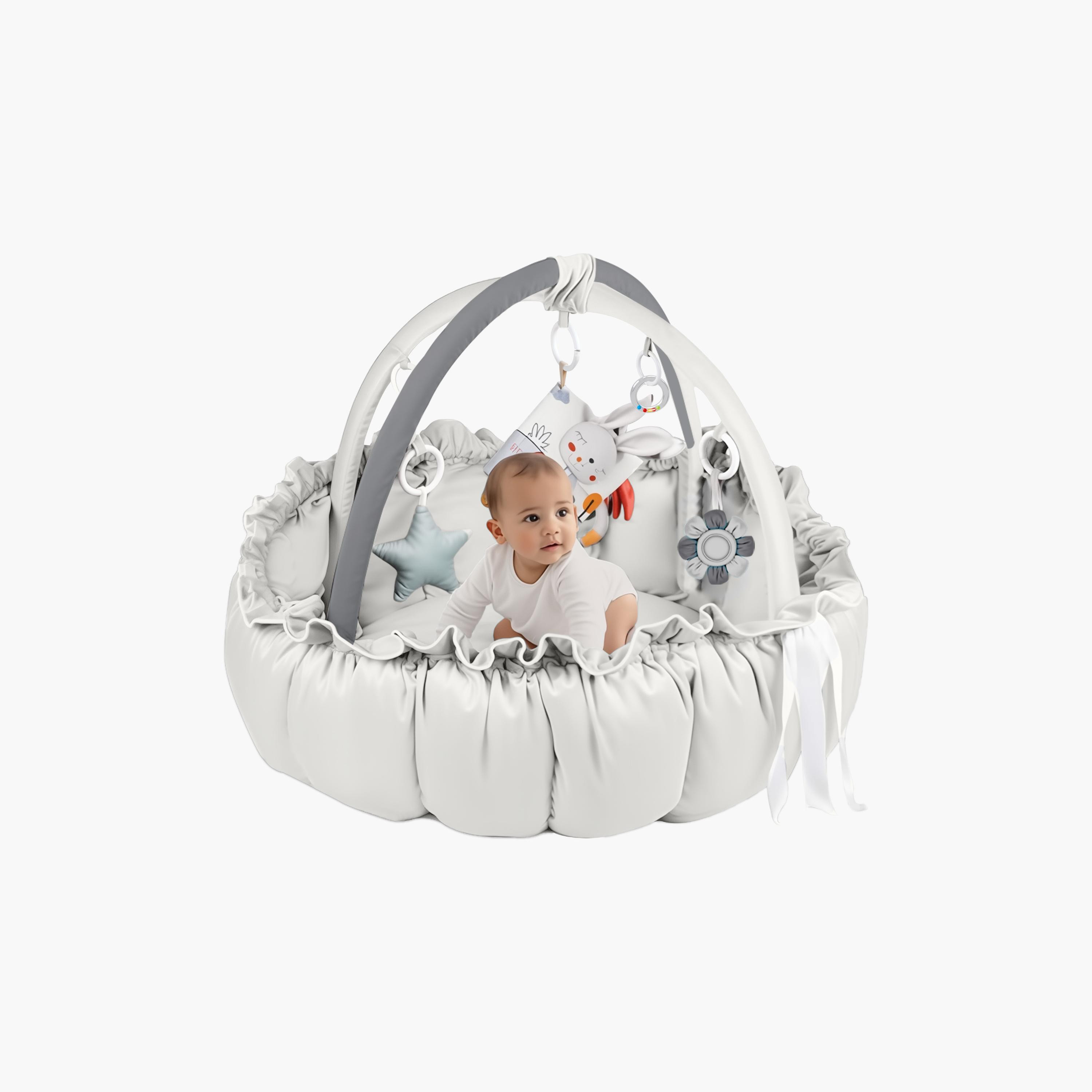 سجادة لعب 5 في 1 للأطفال مع ألعاب معلقة من ليتل ستوري-baby-infantactivity-playgyms-image-16