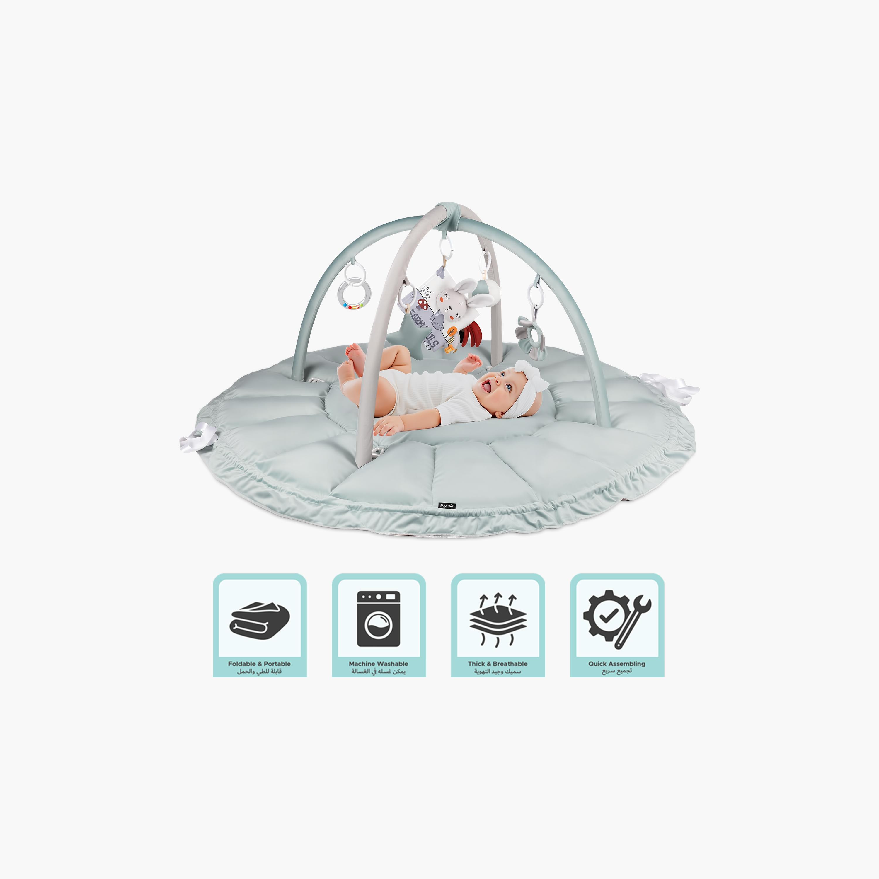 سجادة لعب 5 في 1 للأطفال مع ألعاب معلقة من ليتل ستوري-baby-infantactivity-playgyms-image-3