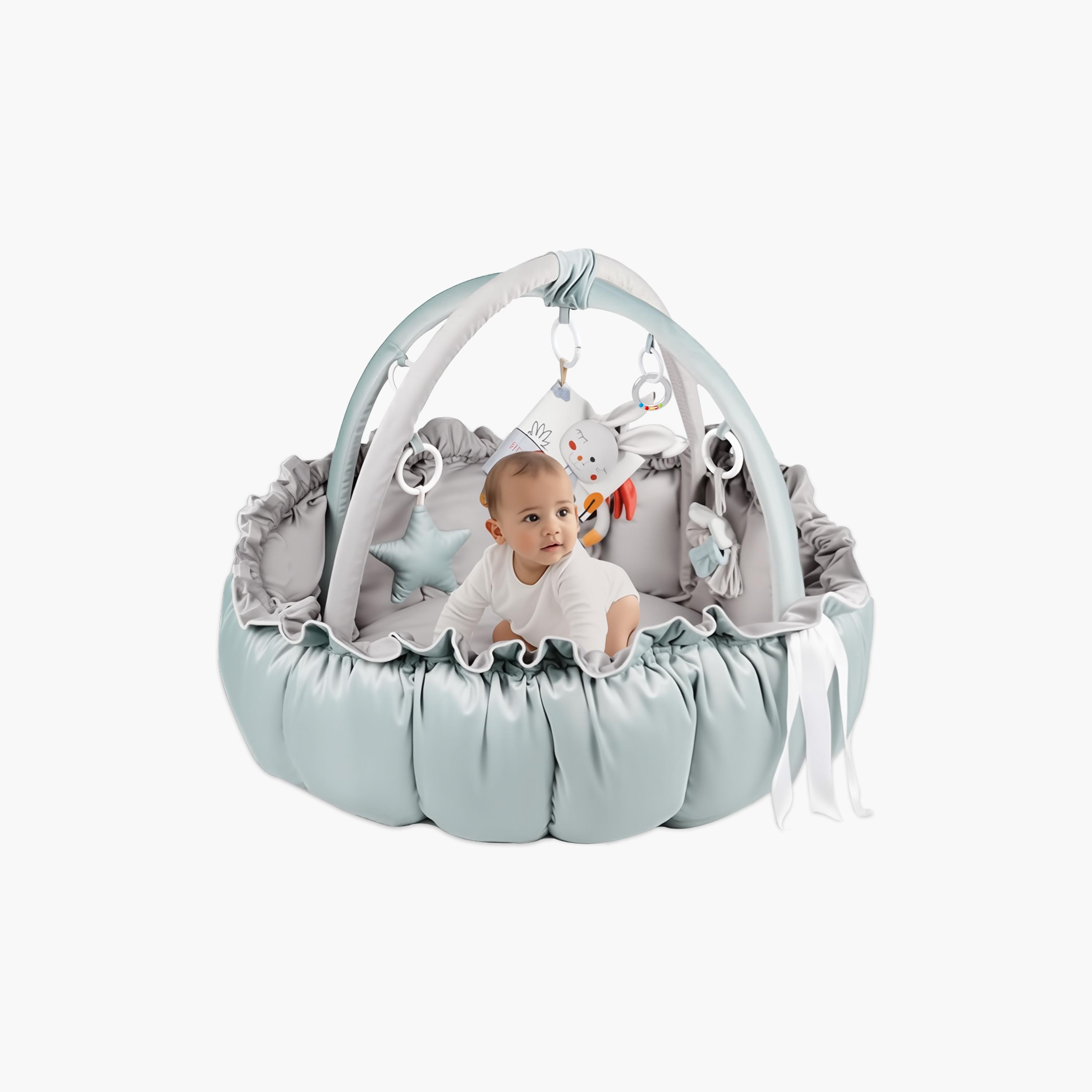 سجادة لعب 5 في 1 للأطفال مع ألعاب معلقة من ليتل ستوري-baby-infantactivity-playgyms-image-4