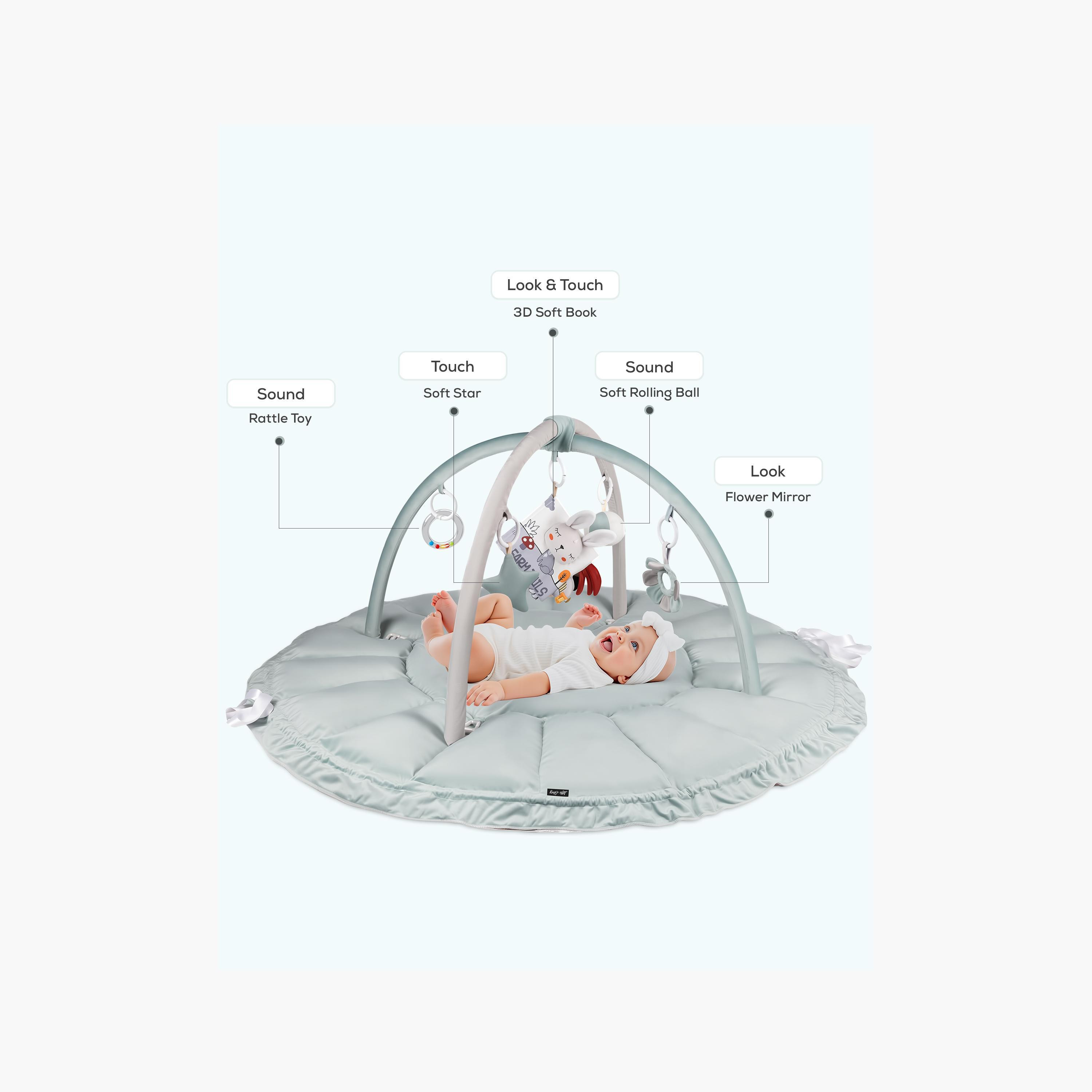 سجادة لعب 5 في 1 للأطفال مع ألعاب معلقة من ليتل ستوري-baby-infantactivity-playgyms-image-9