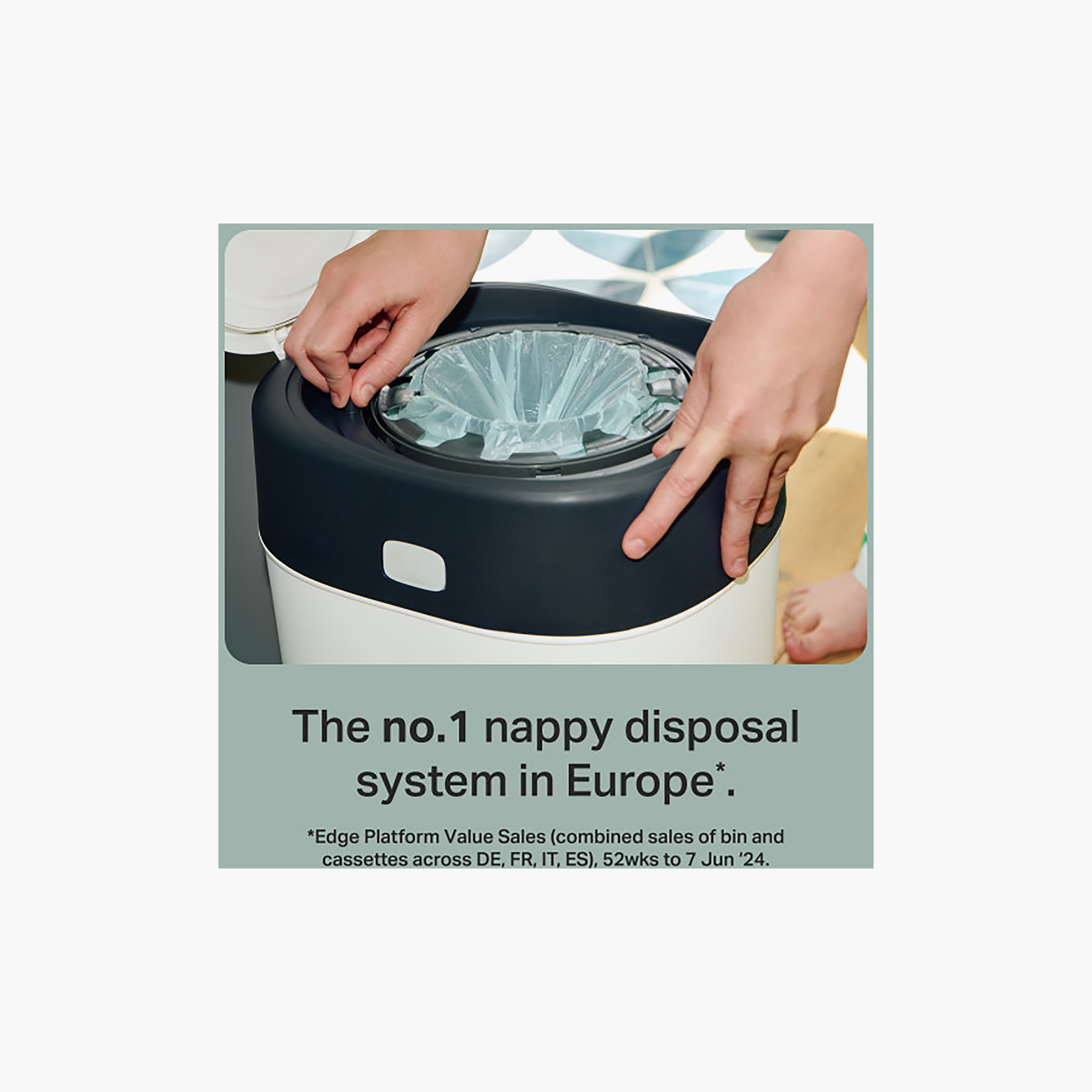 Tommee Tippee 3-Piece Twist & Click Nappy Bin Refill Cassettes-baby-diapering-binsandrefills-image-3