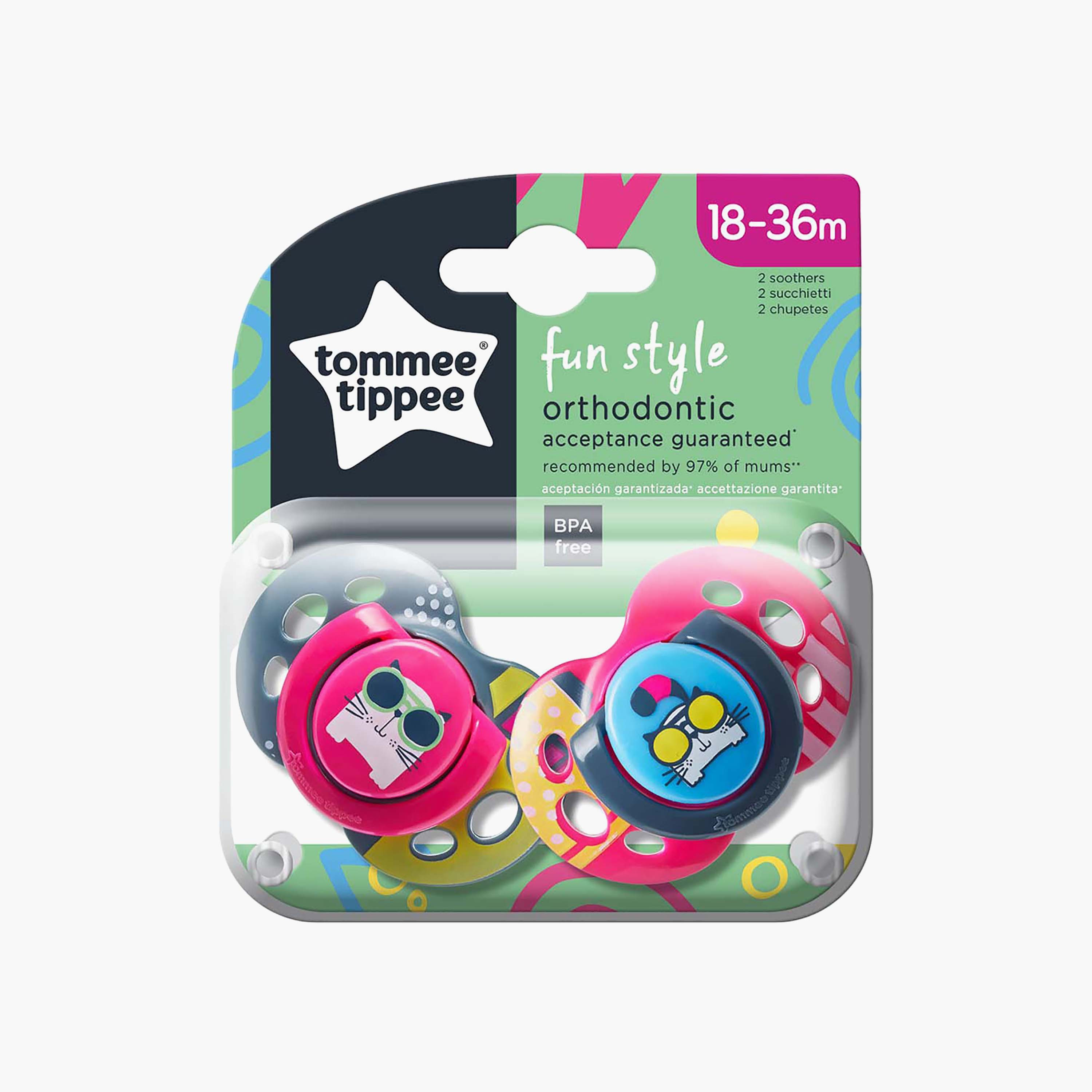 لهاية مرحة من قطعتين - من 18 إلى 36 شهرًا من تومي تيبي-baby-feeding-pacifiers-image-4