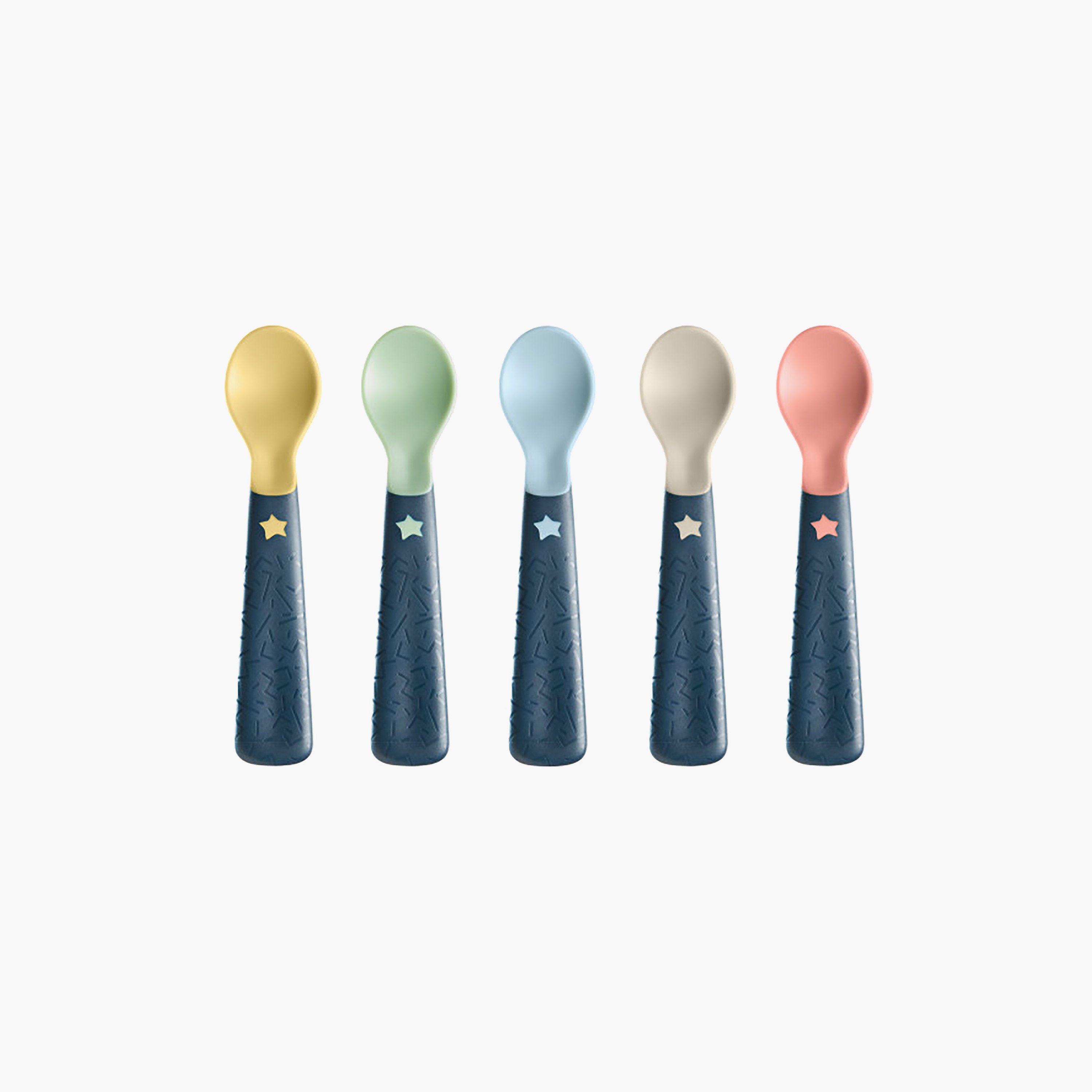 Tommee Tippee 5-Piece Easigrip Self-Feeding Spoons - 6 months+-baby-feeding-mealtimeessentials-image-1