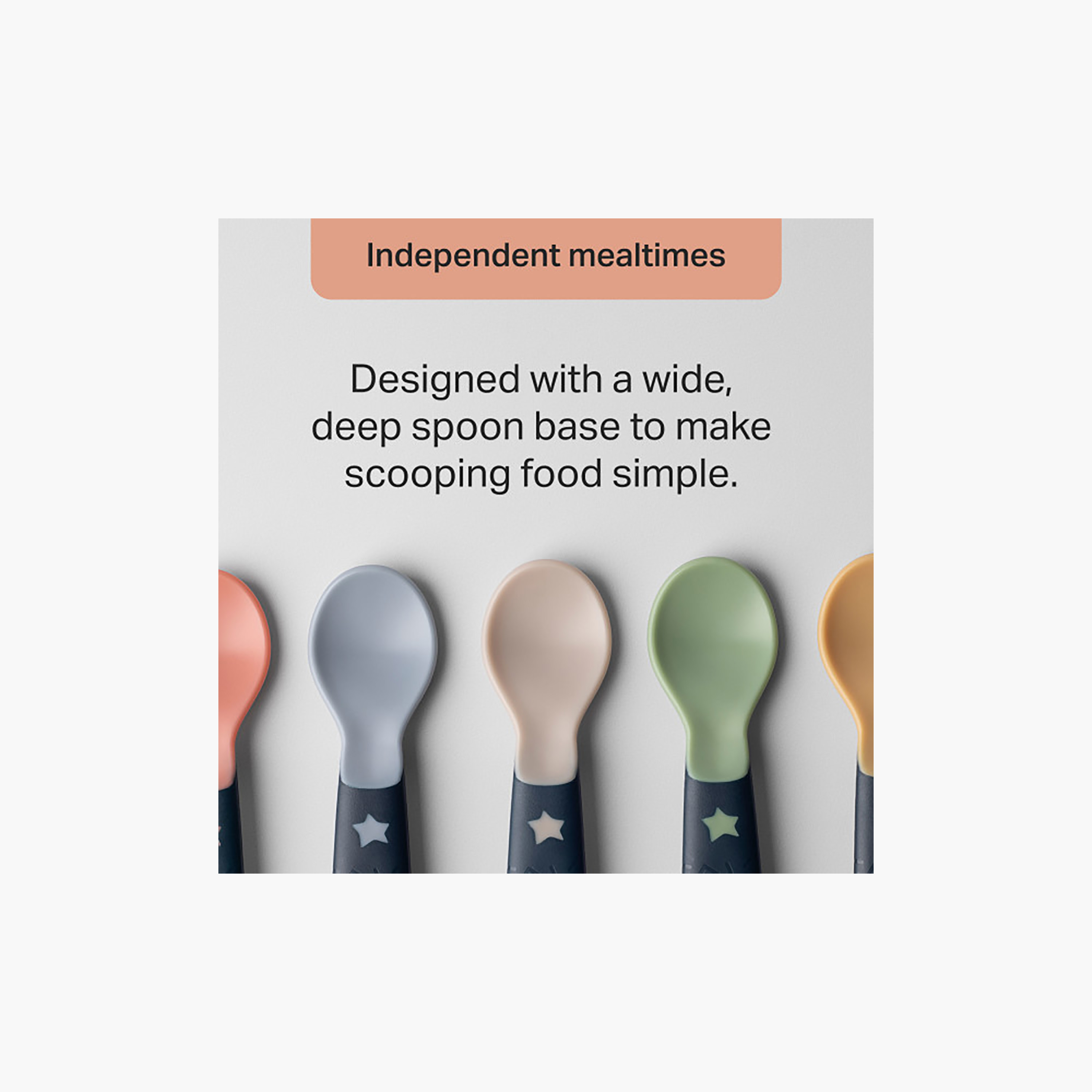 Tommee Tippee 5-Piece Easigrip Self-Feeding Spoons - 6 months+-baby-feeding-mealtimeessentials-image-3