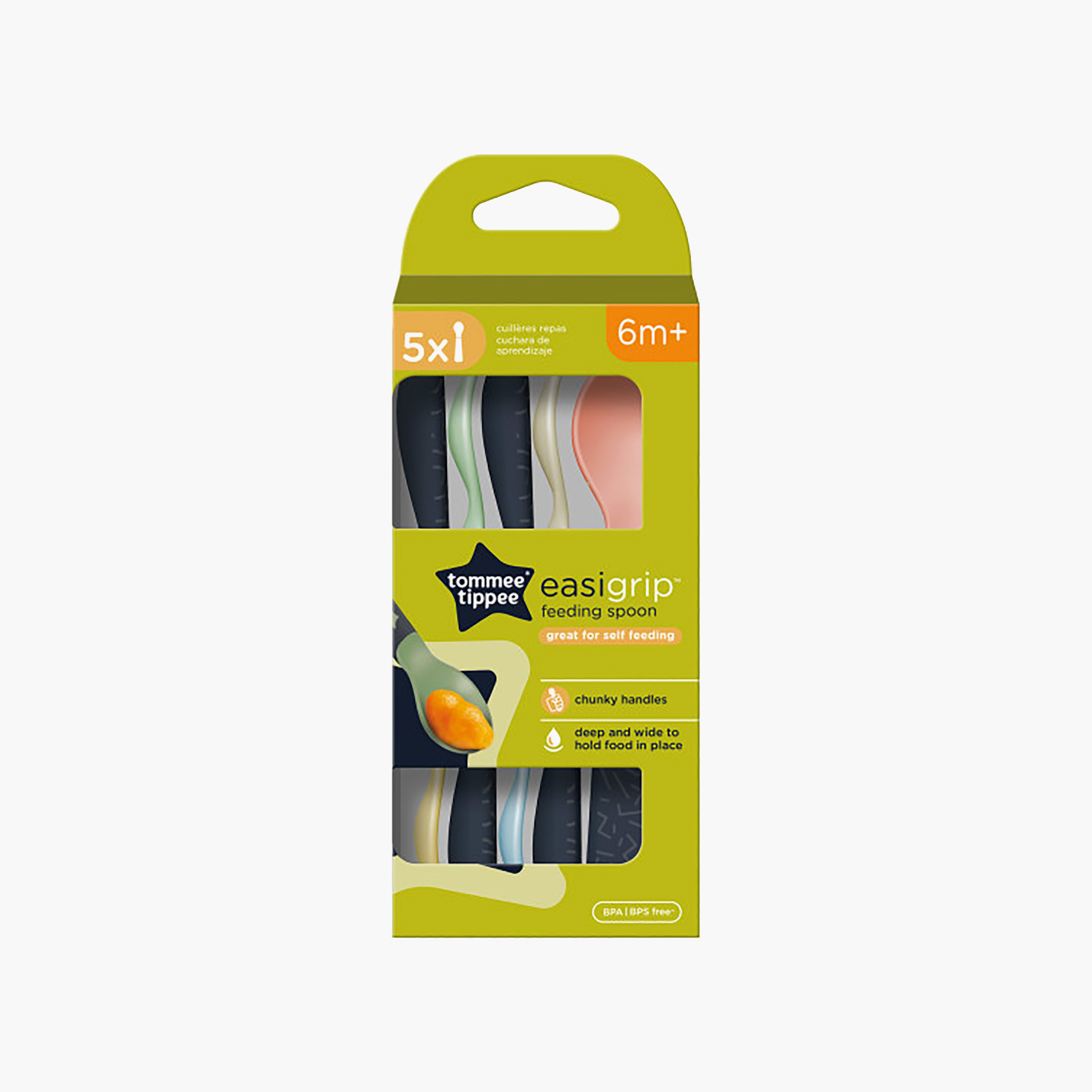 Tommee Tippee 5-Piece Easigrip Self-Feeding Spoons - 6 months+-baby-feeding-mealtimeessentials-image-4