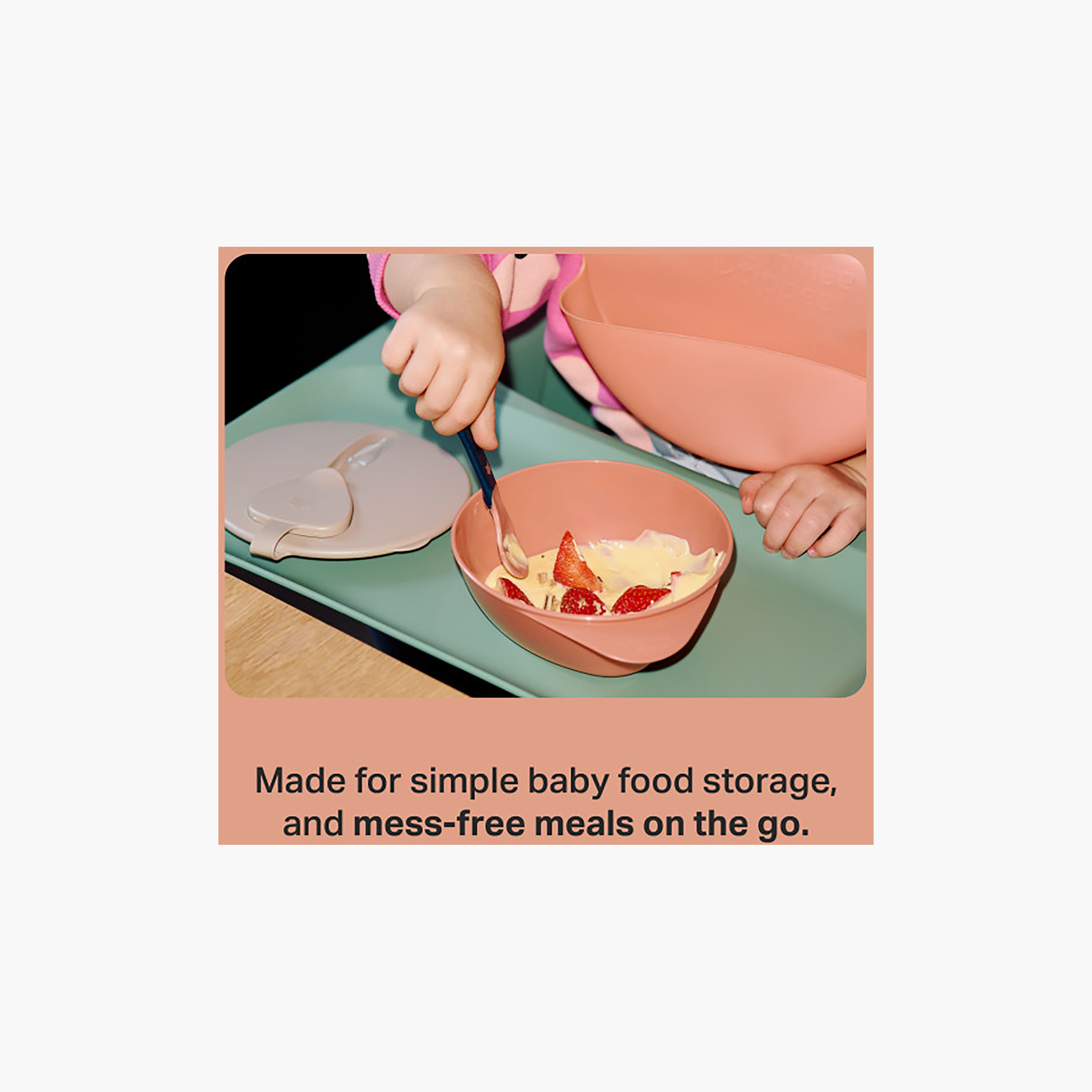 وعاءان طعام إيزيسكوب مع غطاء وملعقة - من عمر 6 أشهر فما فوق من تومي تيبي-baby-feeding-mealtimeessentials-image-3