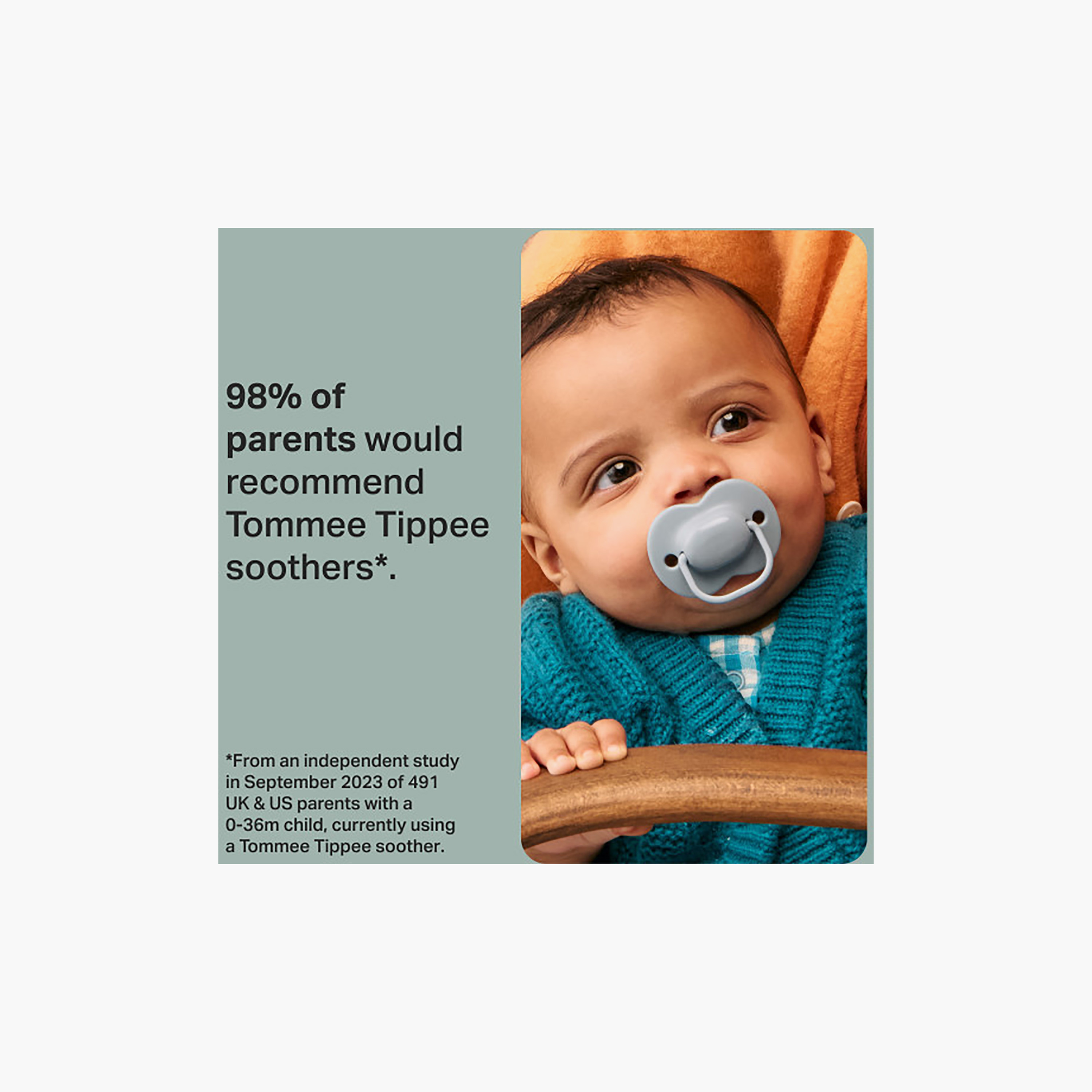 Tommee Tippee 2-Piece Anytime Soother with Reusable Steriliser Pod - 0-6 months-baby-feeding-pacifiers-image-3
