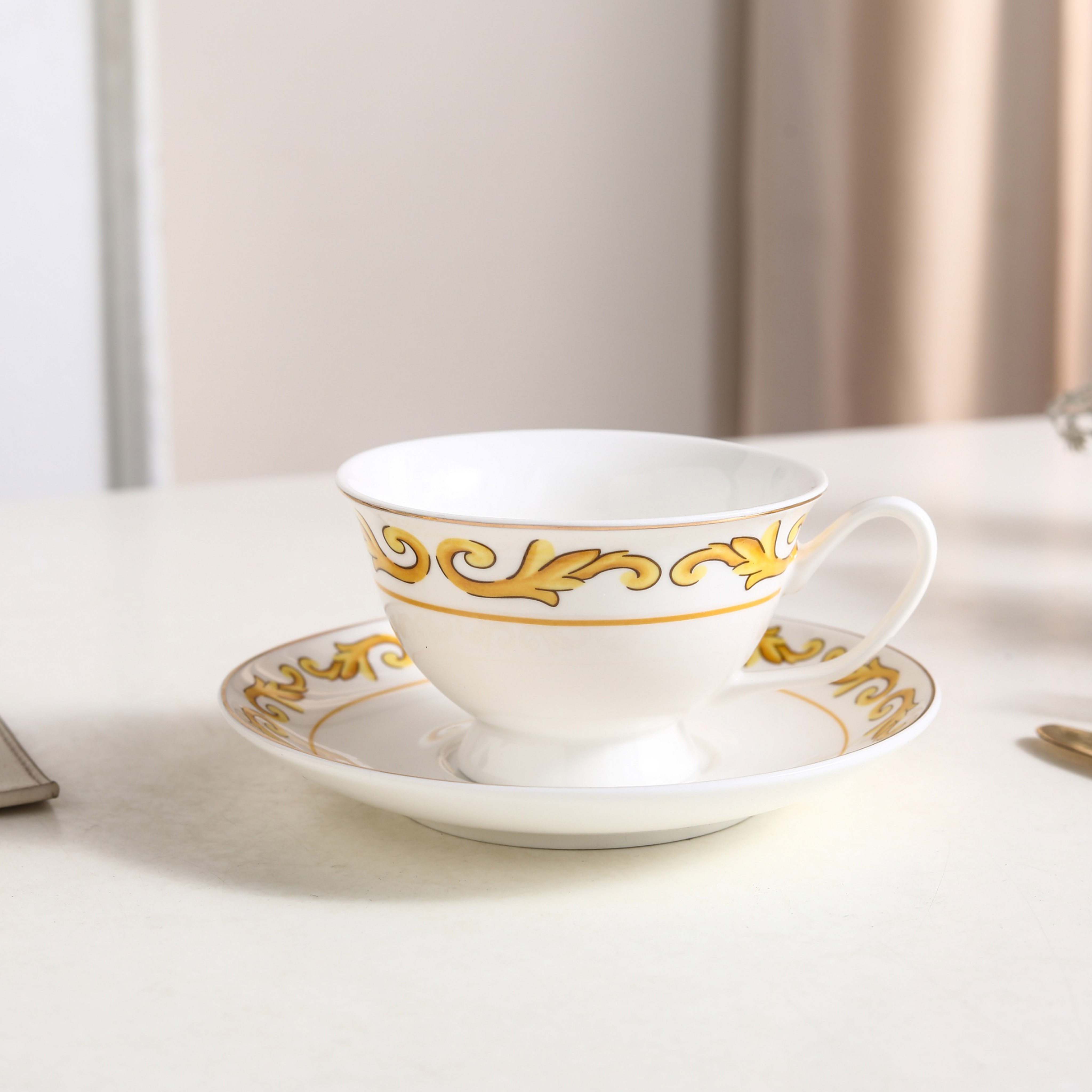 Baroque Pattern Tea Cup Set-household-dining-teaandcoffee-teaandcoffeesets-image-1