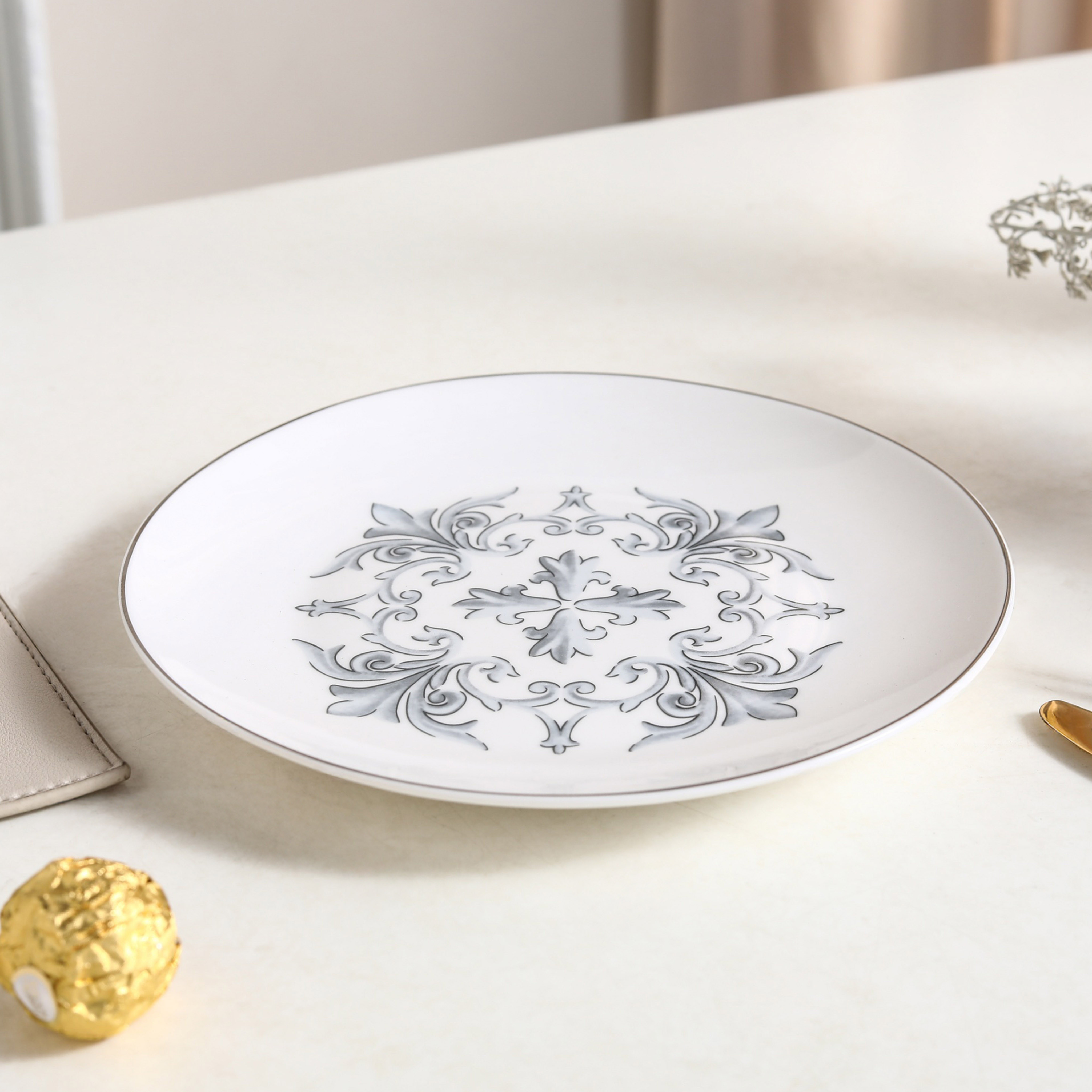 Ornate Pattern Dinner Plate-household-dining-dinnerware-plates-image-1