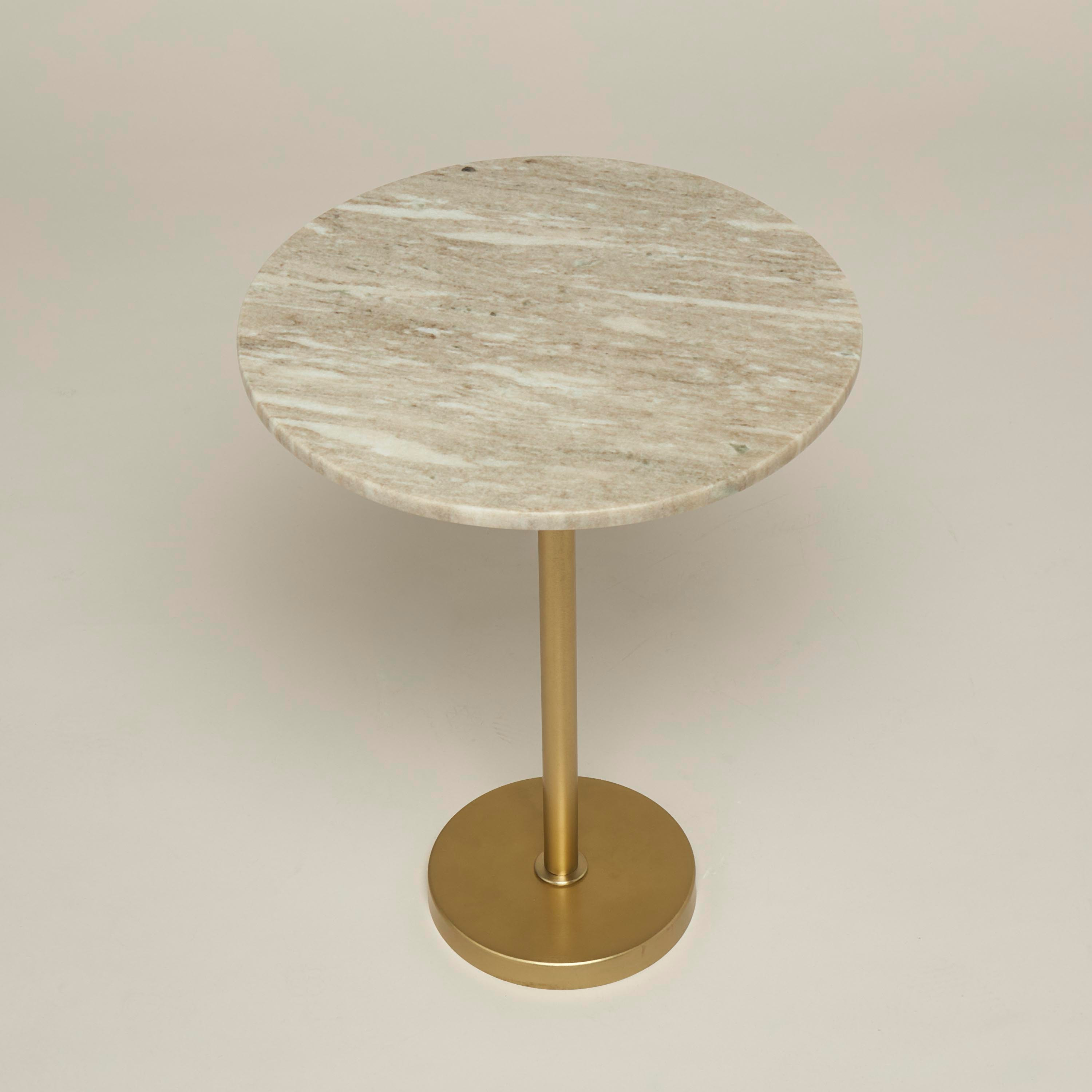 Marble Top Side Table with Pedestal Base - 40x40x52 cms-furniture-livingroom-sideandendtables-image-6