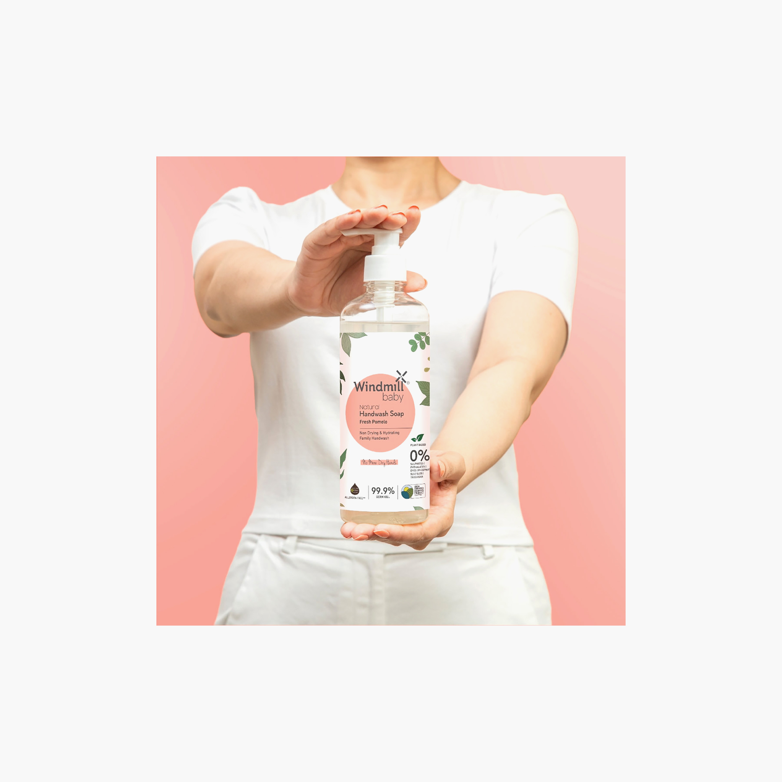 Windmill Natural Handwash - 450 ml - Fresh Pomelo-baby-bathandcare-hairbodyskincare-bodywashandsoaps-image-3