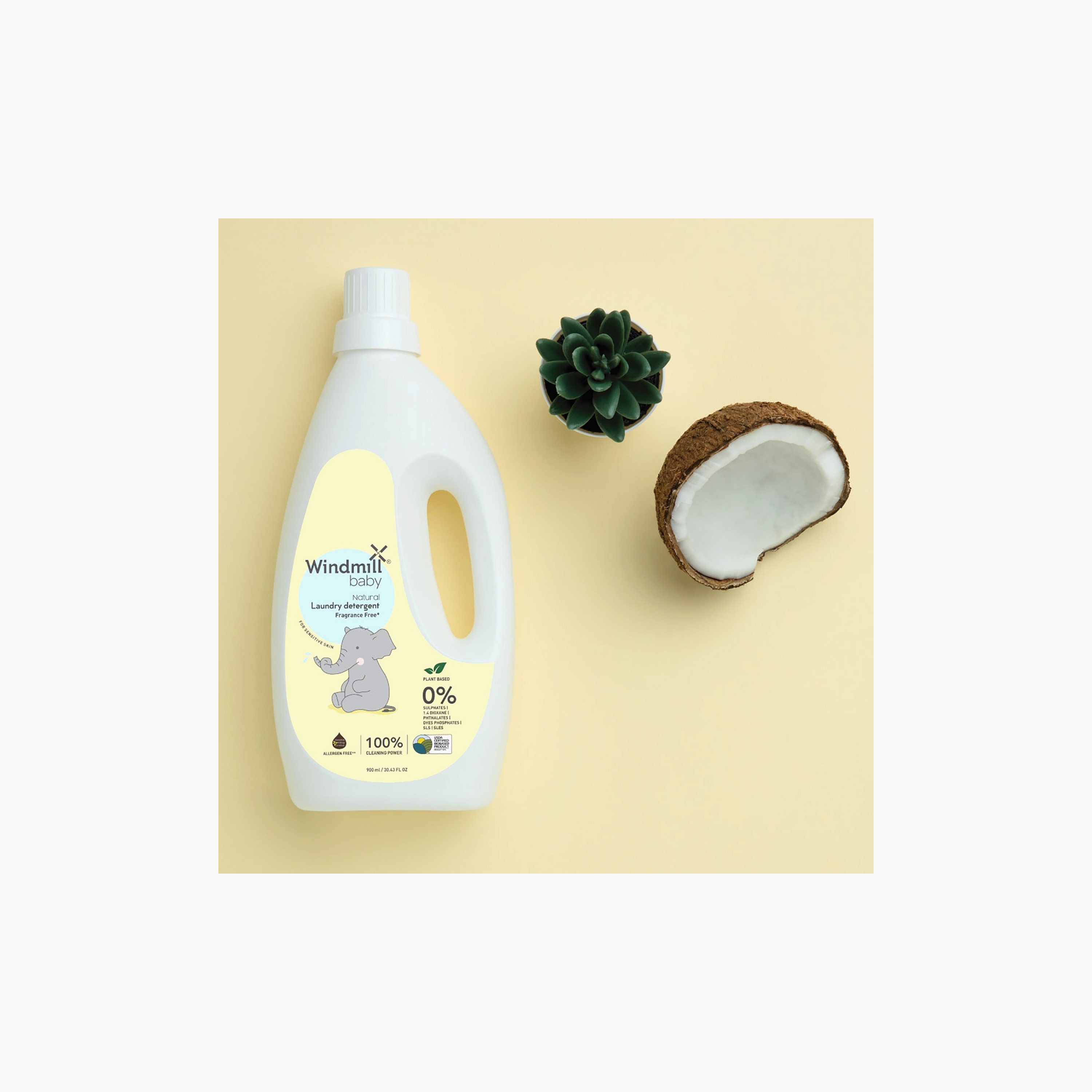 منظف ملابس طبيعي من ويندميل - 900 مل - بدون رائحة-baby-feeding-cleaningliquids-image-5