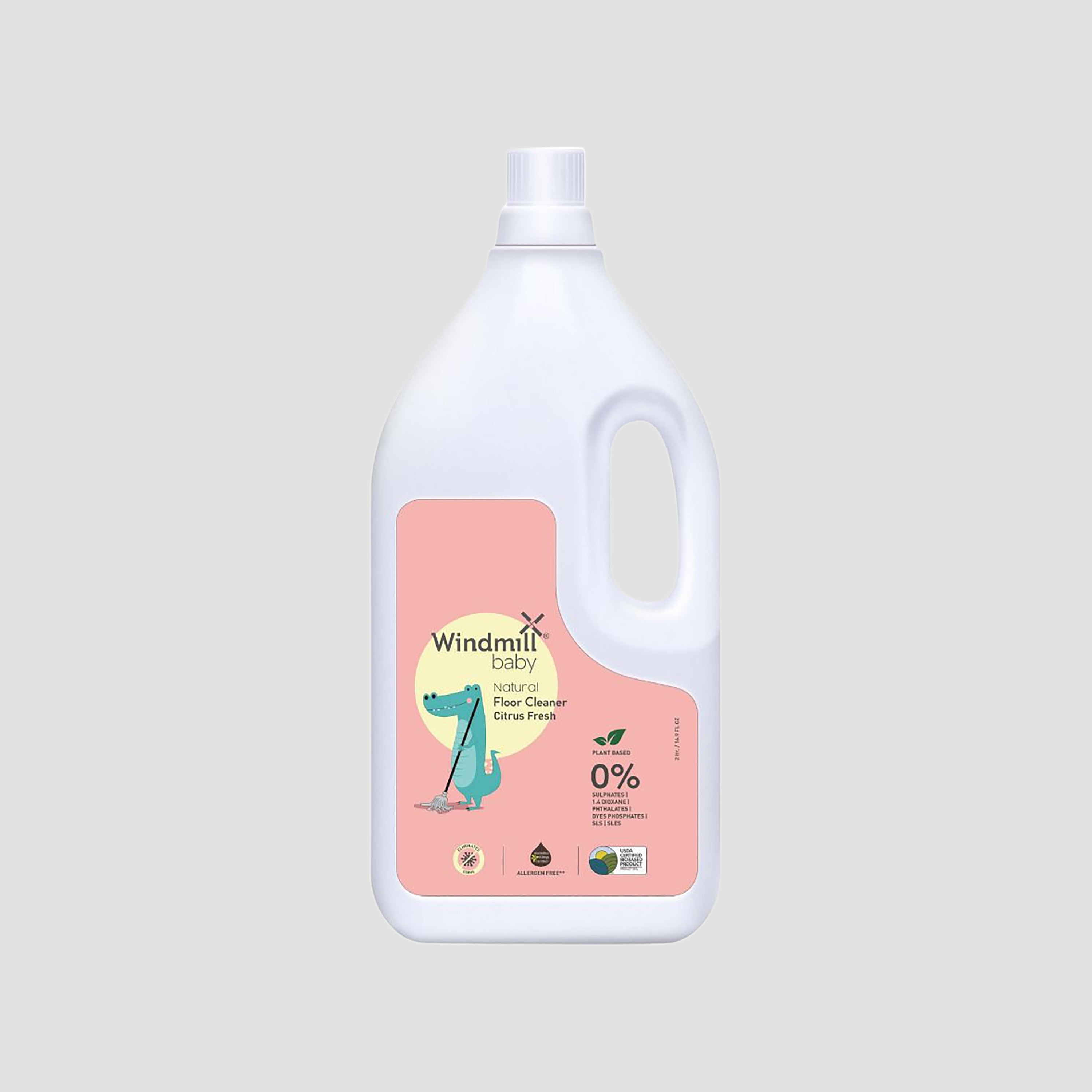 Windmill Natural Floor Cleaner - 2 L - Citrus Fresh-baby-feeding-cleaningliquids-image-1