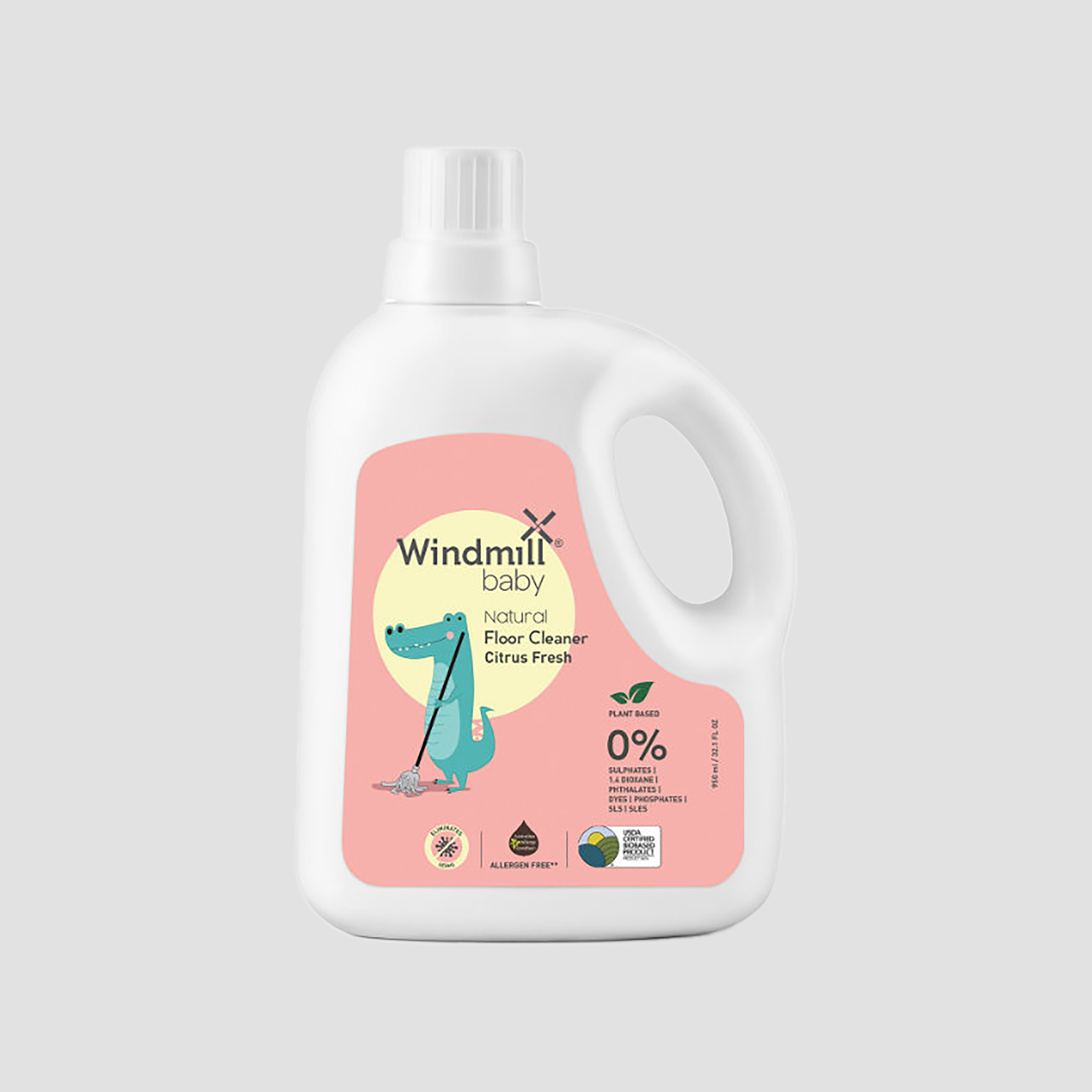 منظف أرضيات طبيعي من ويندميل - 950 مل - سيتراس فريش-baby-feeding-cleaningliquids-image-10