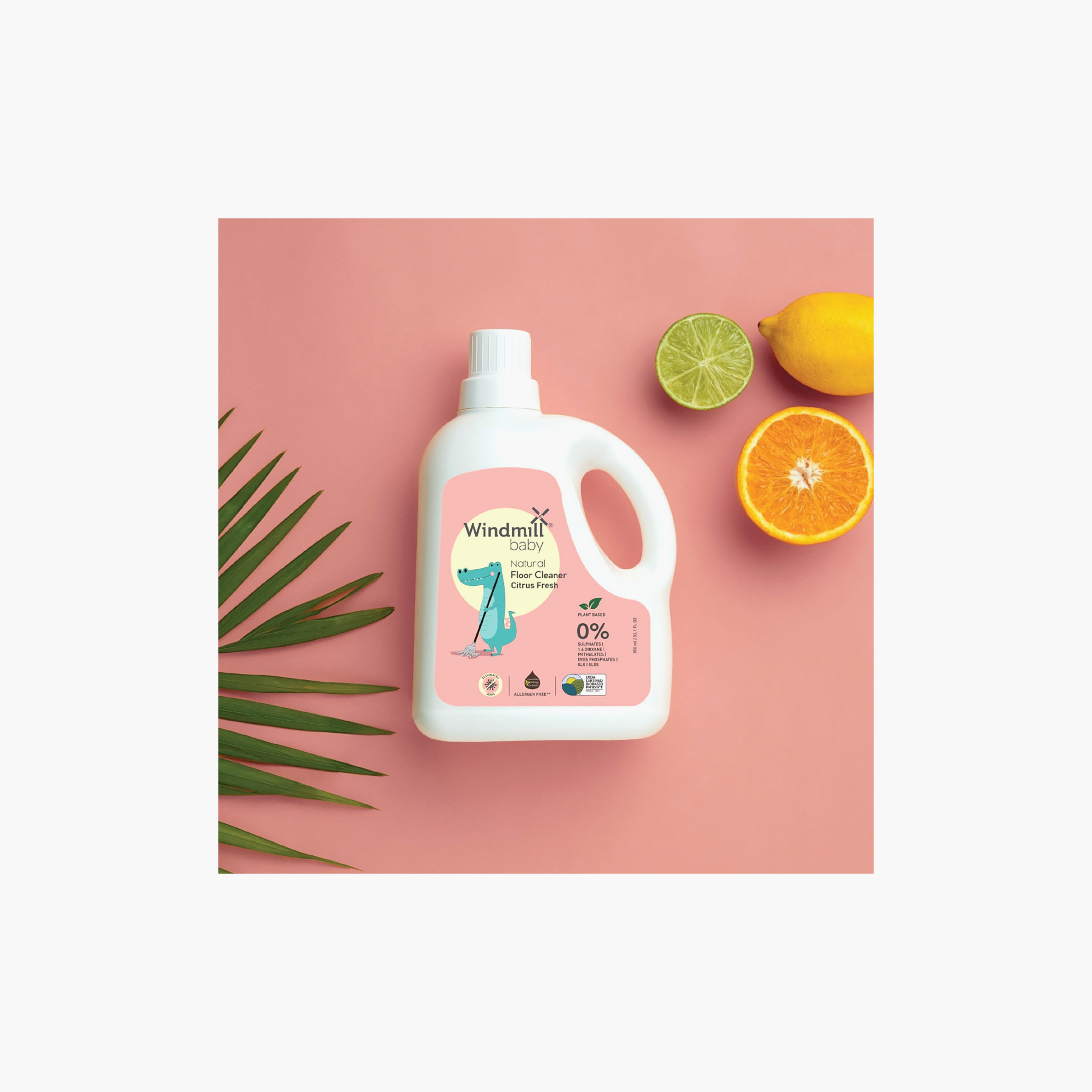 منظف أرضيات طبيعي من ويندميل - 950 مل - سيتراس فريش-baby-feeding-cleaningliquids-image-7