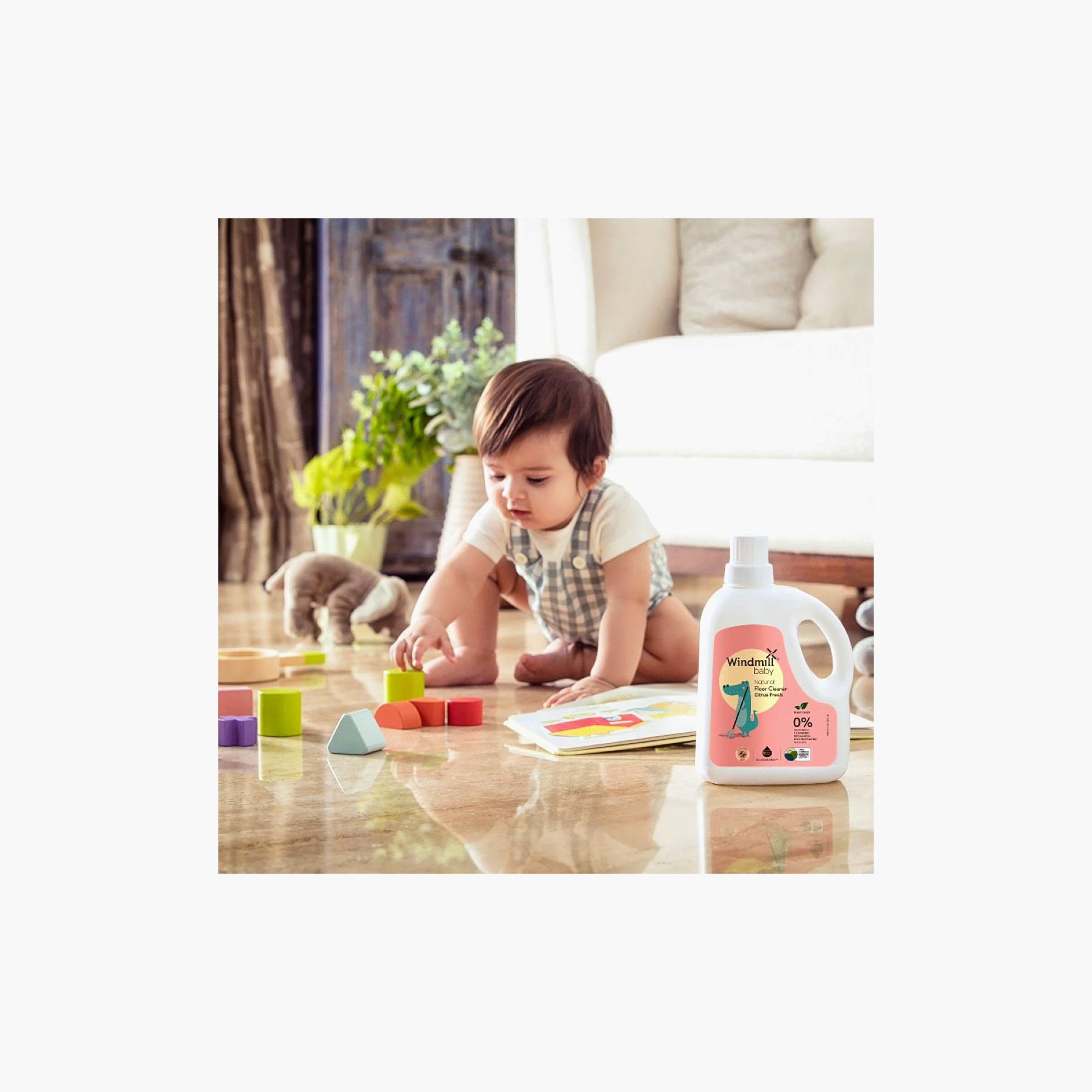 منظف أرضيات طبيعي من ويندميل - 950 مل - سيتراس فريش-baby-feeding-cleaningliquids-image-4