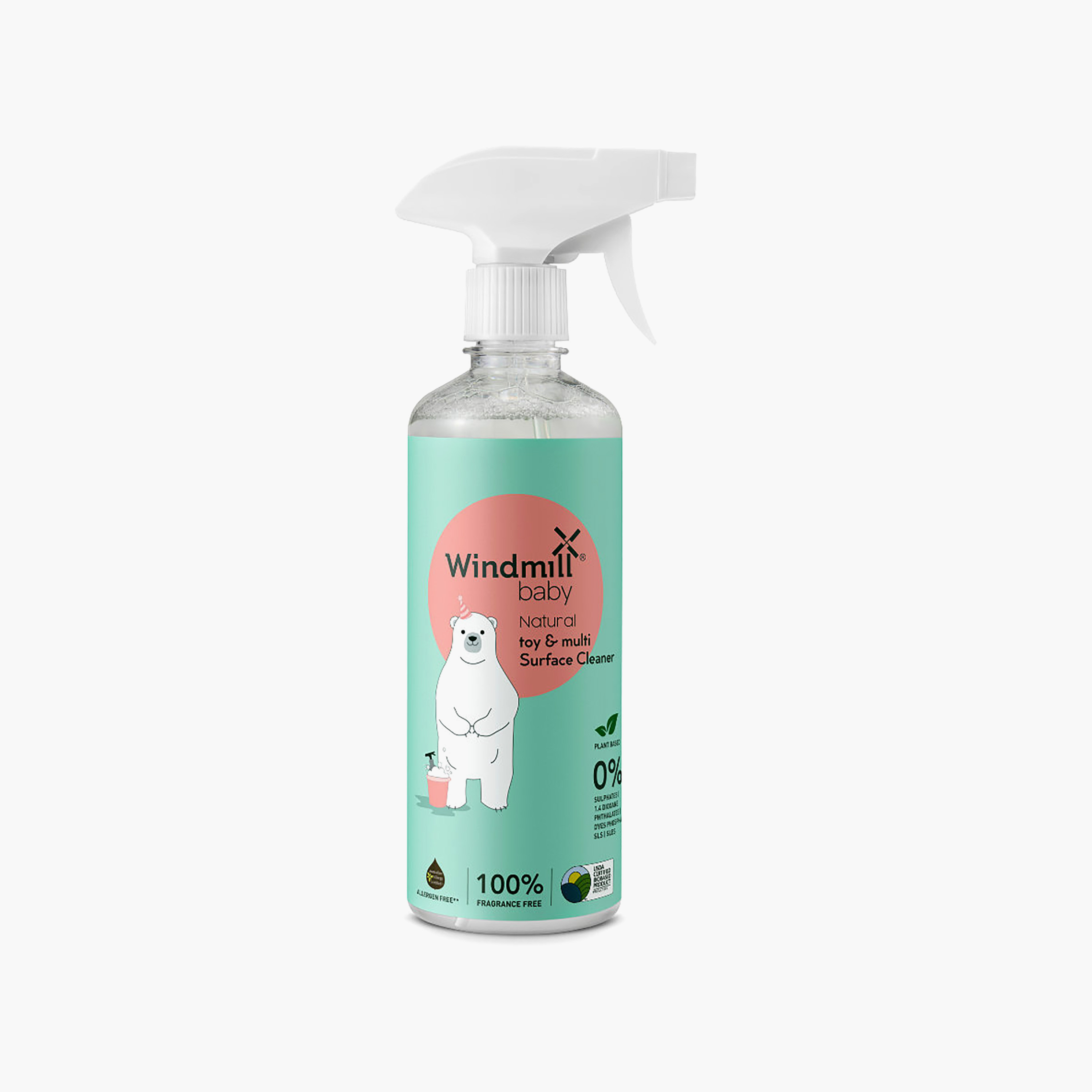 Windmill Natural Toy & Multi Surface Cleaner - 450 ml - Fragrance Free-baby-feeding-cleaningliquids-image-1