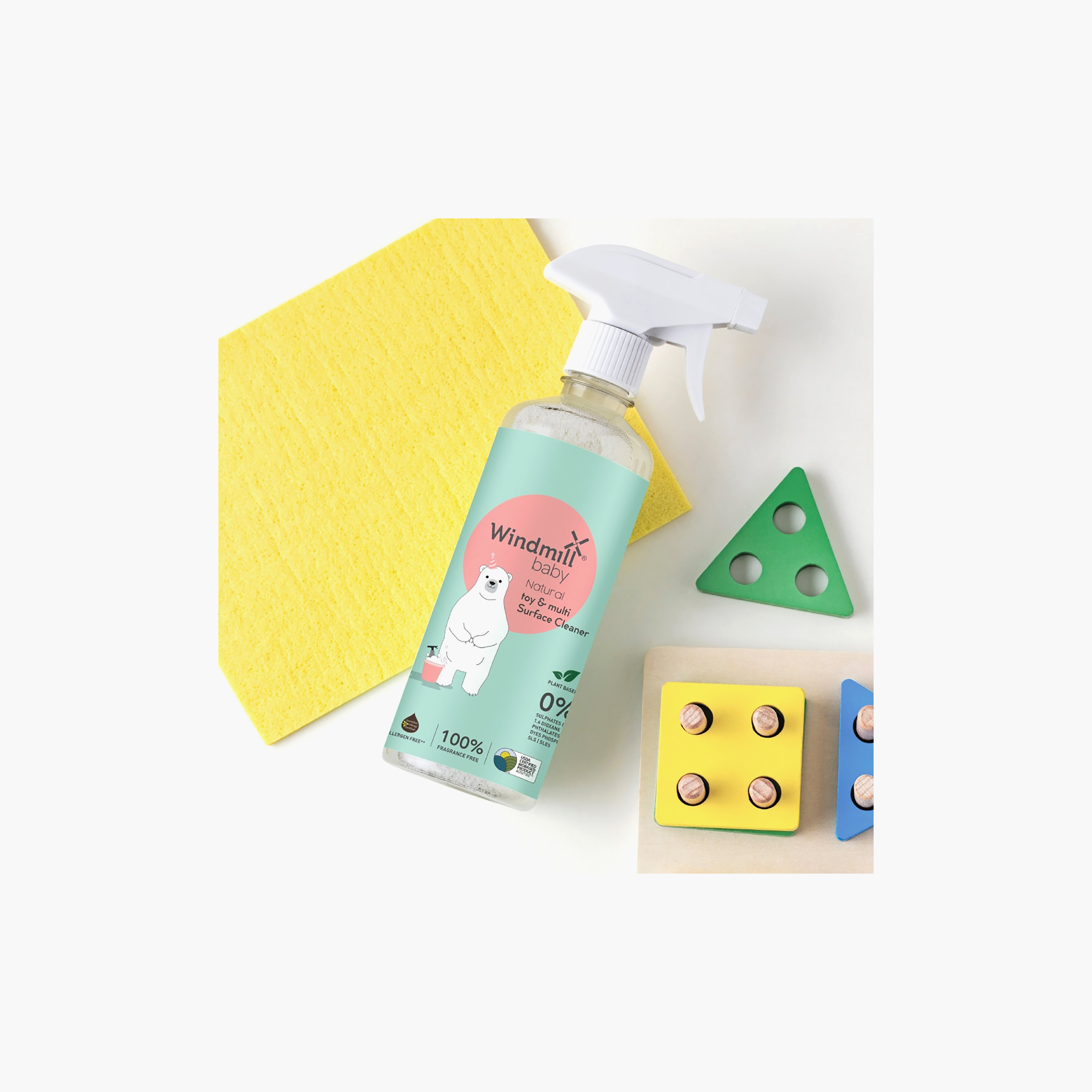 Windmill Natural Toy & Multi Surface Cleaner - 450 ml - Fragrance Free-baby-feeding-cleaningliquids-image-3