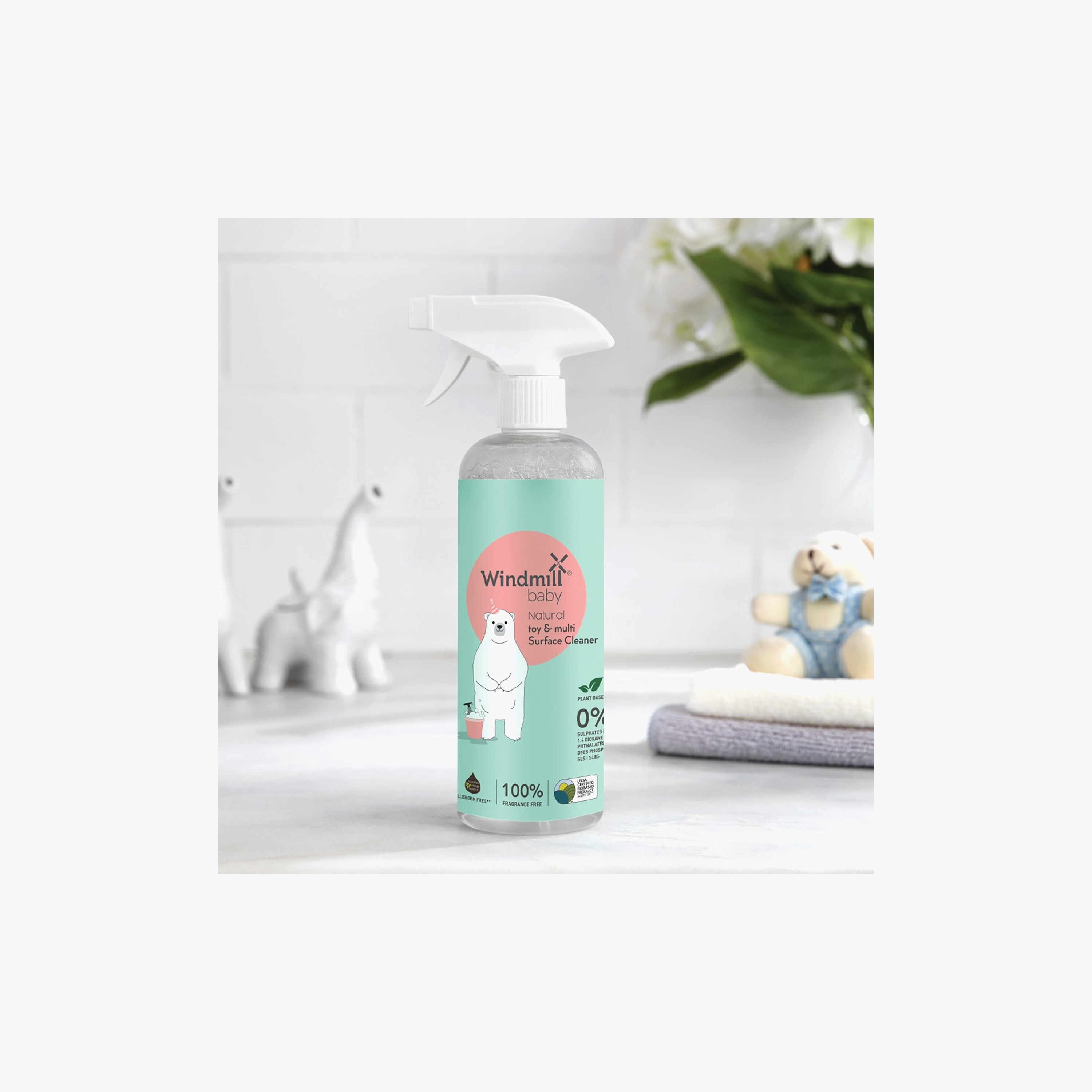 Windmill Natural Toy & Multi Surface Cleaner - 450 ml - Fragrance Free-baby-feeding-cleaningliquids-image-5