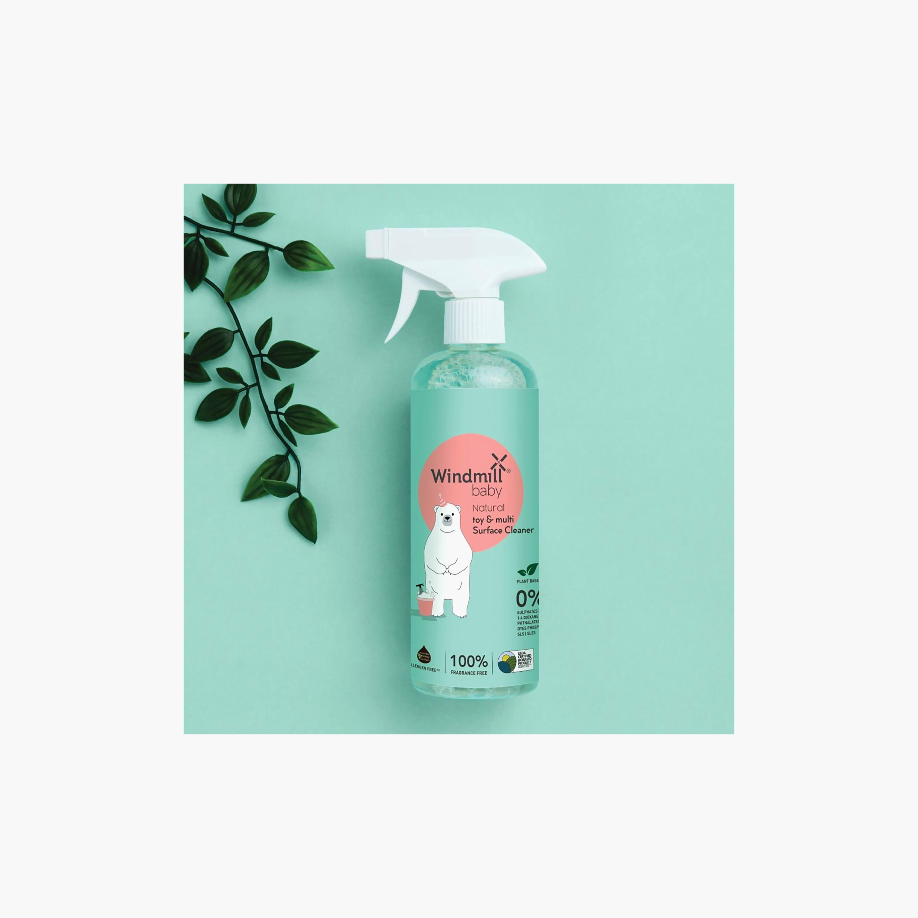 Windmill Natural Toy & Multi Surface Cleaner - 450 ml - Fragrance Free-baby-feeding-cleaningliquids-image-6