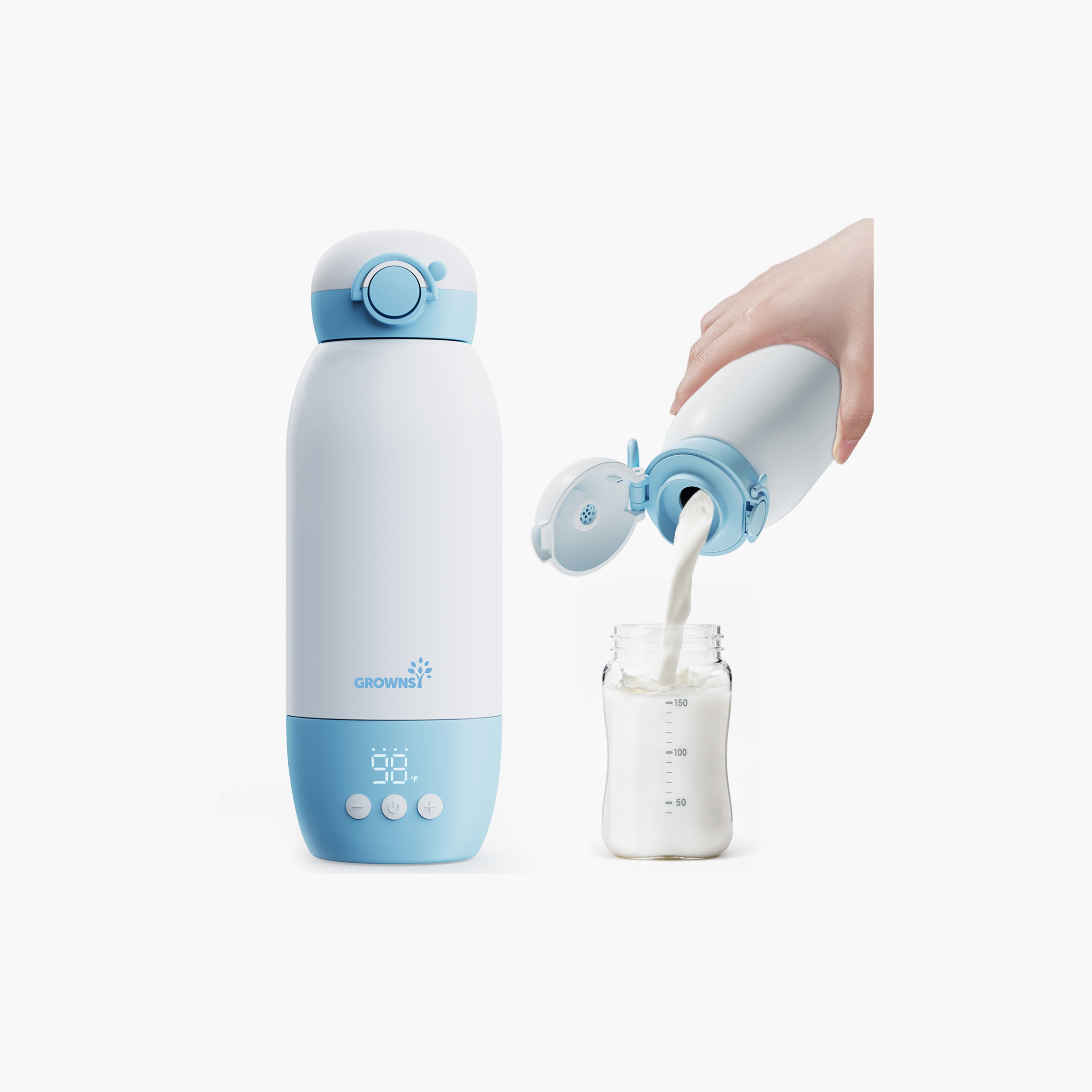 Grownsy Portable Bottle Warmer for Breast Milk-baby-feeding-sterilizersandwarmers-image-3