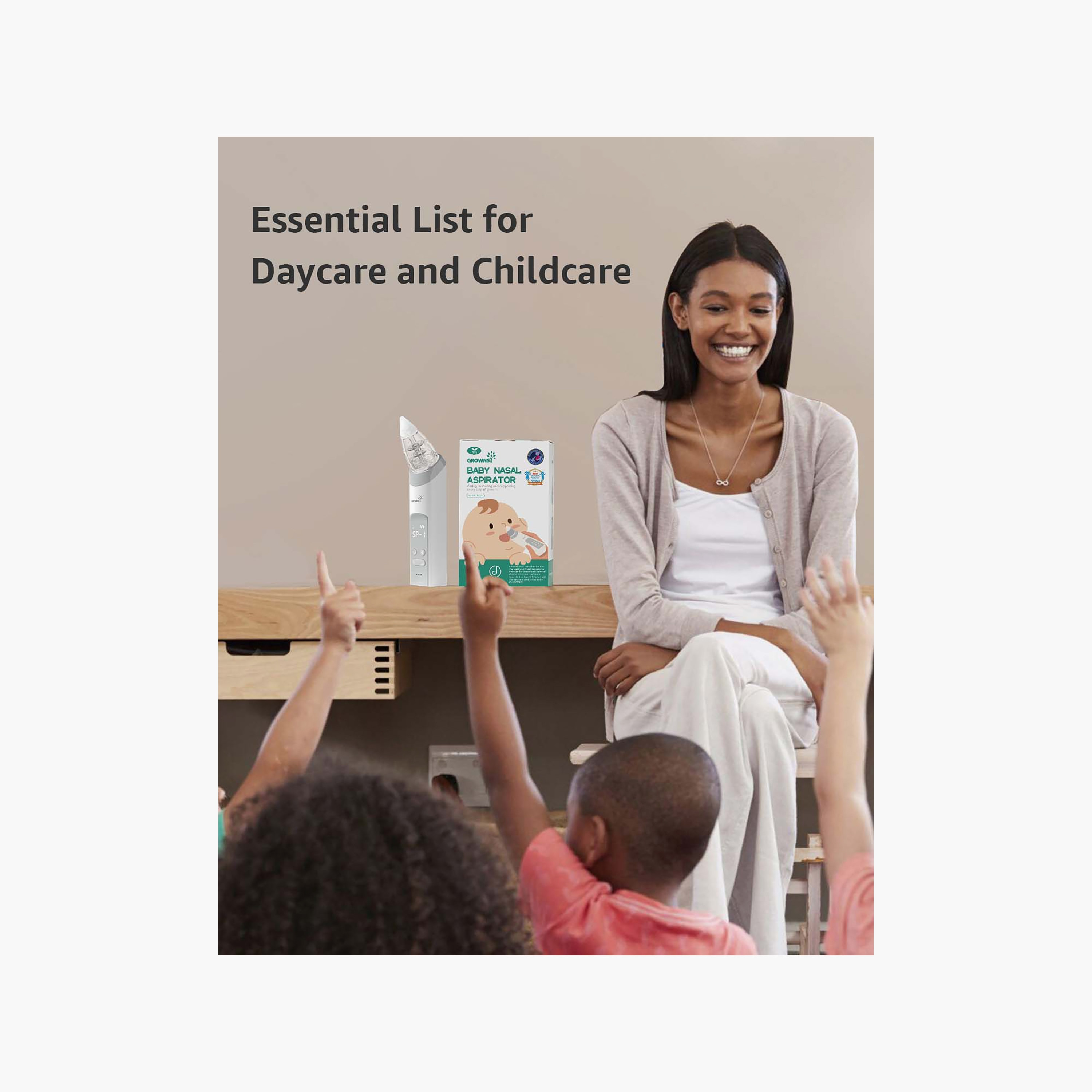 Grownsy Electric Nasal Aspirator with 3 Silicone Tips-baby-healthandsafety-thermometersandaspirators-image-2