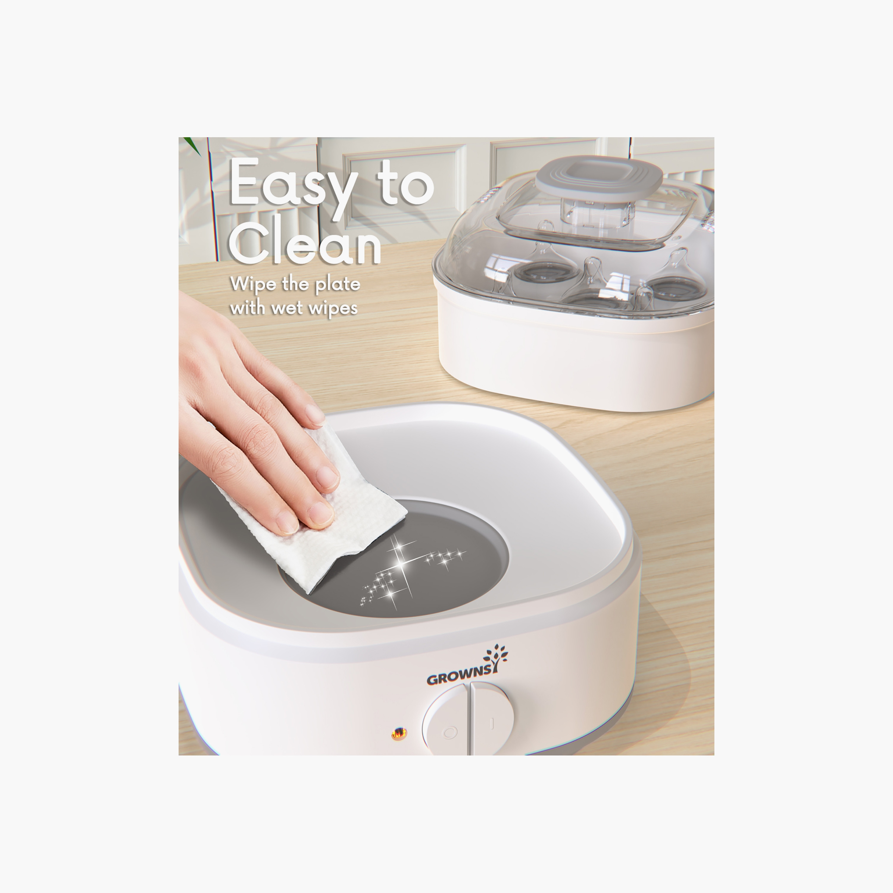 Grownsy Electric Baby Bottle Steam Sterilizer-baby-feeding-sterilizersandwarmers-image-8