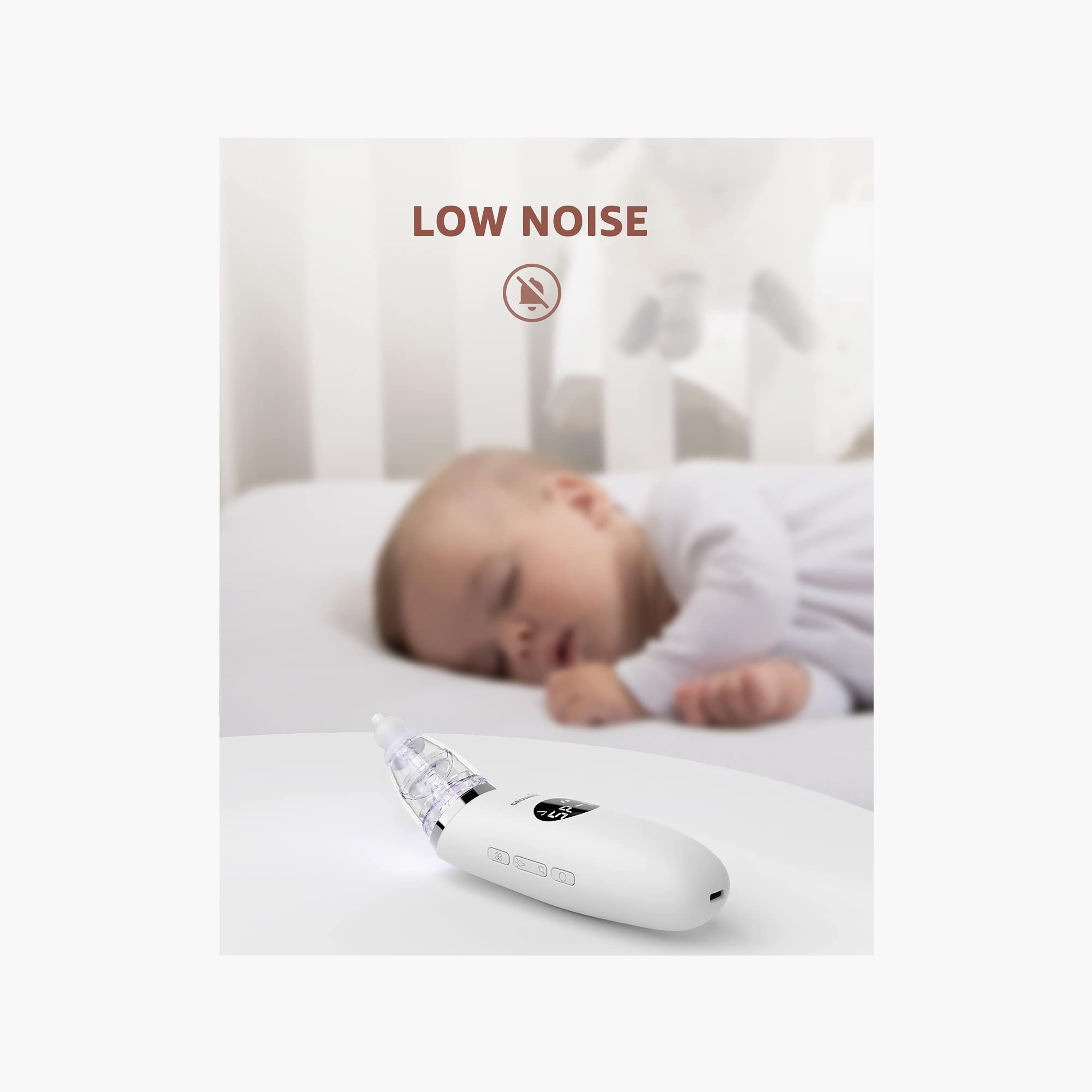 Grownsy Electric Baby Nasal Aspirator with 3 Suction Modes-baby-healthandsafety-thermometersandaspirators-image-7