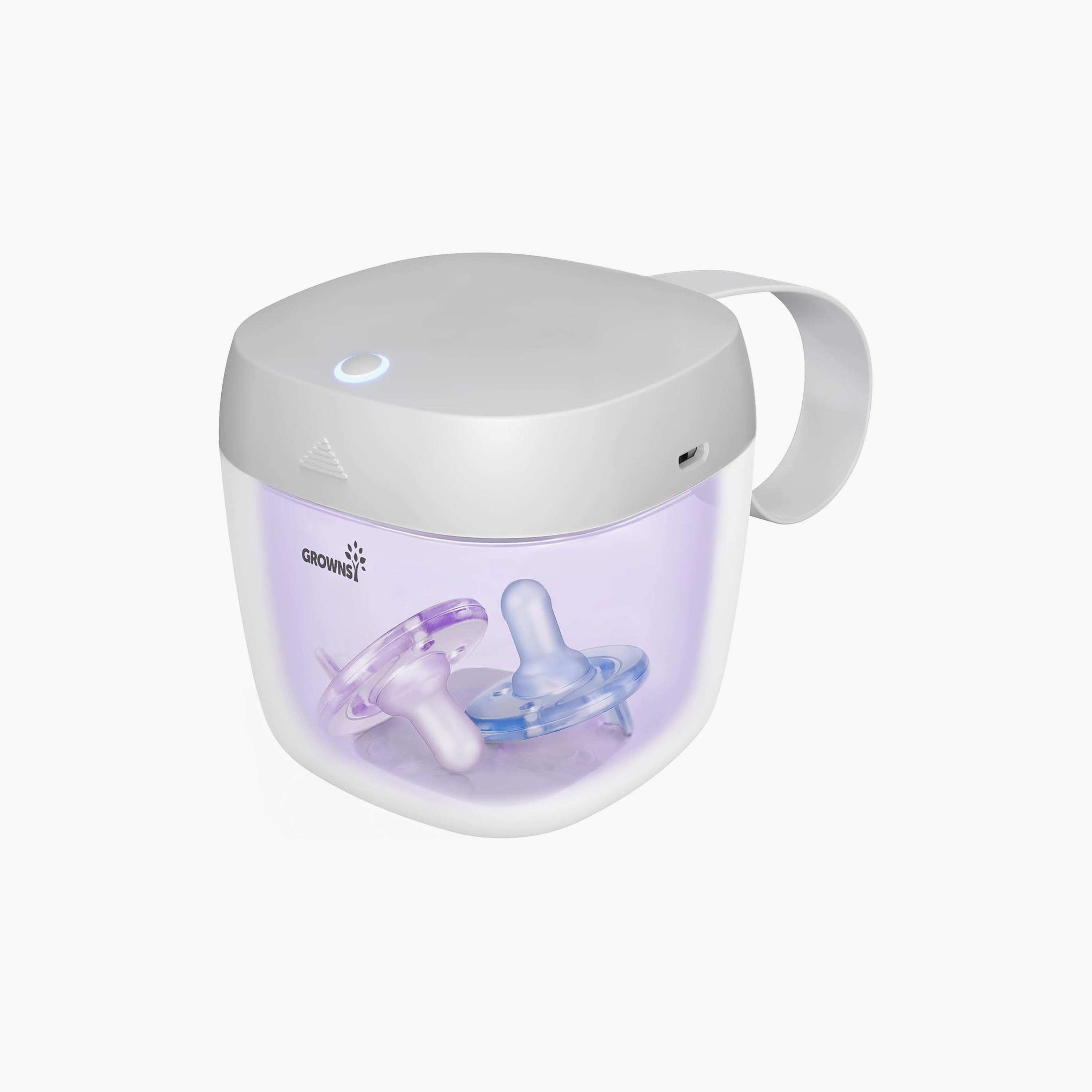 Grownsy Portable UV Pacifier Sanitizer with USB Charging-baby-feeding-sterilizersandwarmers-image-1